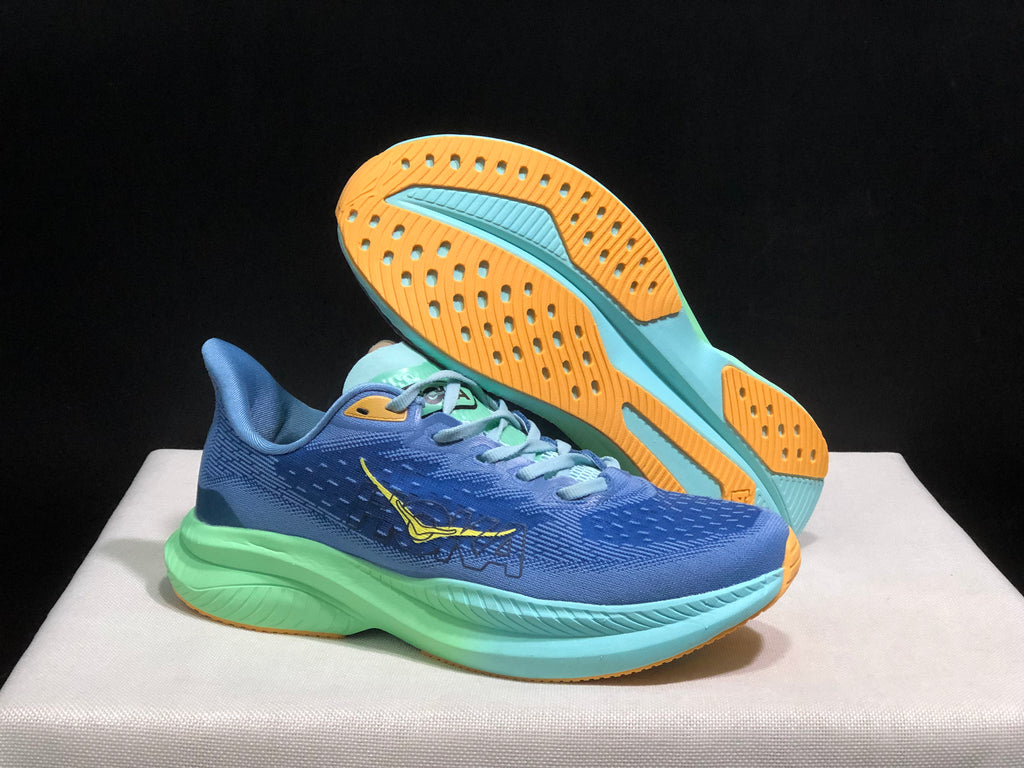 Hoka One One Mach 6 Wear-resistant Breathable Low-top Running Shoes Sneakers Blue