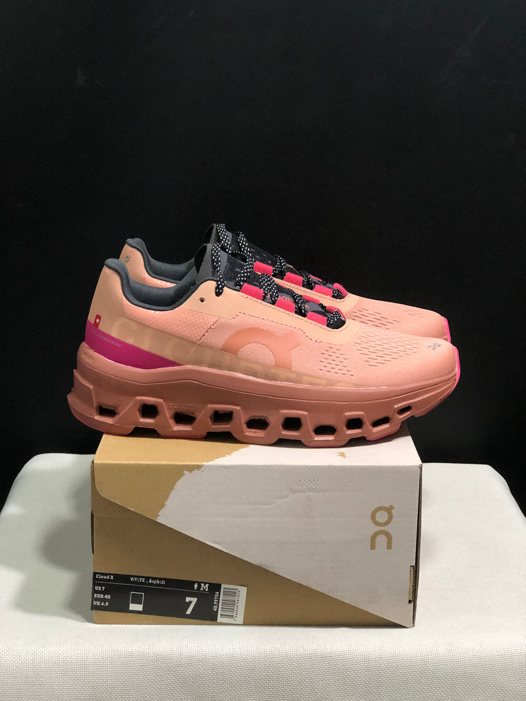 On Running Cloudmonster Anti-Slip Running Shoes Orange Red