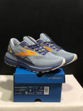 Brooks Adrenaline GTS 23 Shock-absorbing Wear-resistant Low-top Running Shoes Grey/Blue Orange