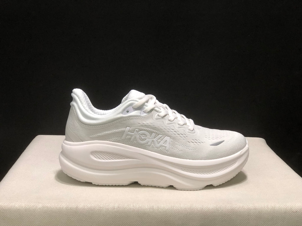 Hoka One One Bondi 9 Comfortable Low-top Running Shoes Sneakers White