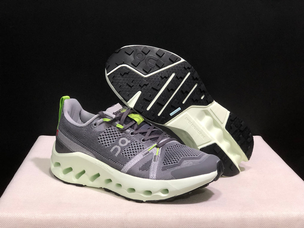 On Running Cloudsurfer Trail Waterproof Comfortable And Breathable Running Shoes Iron/Lima