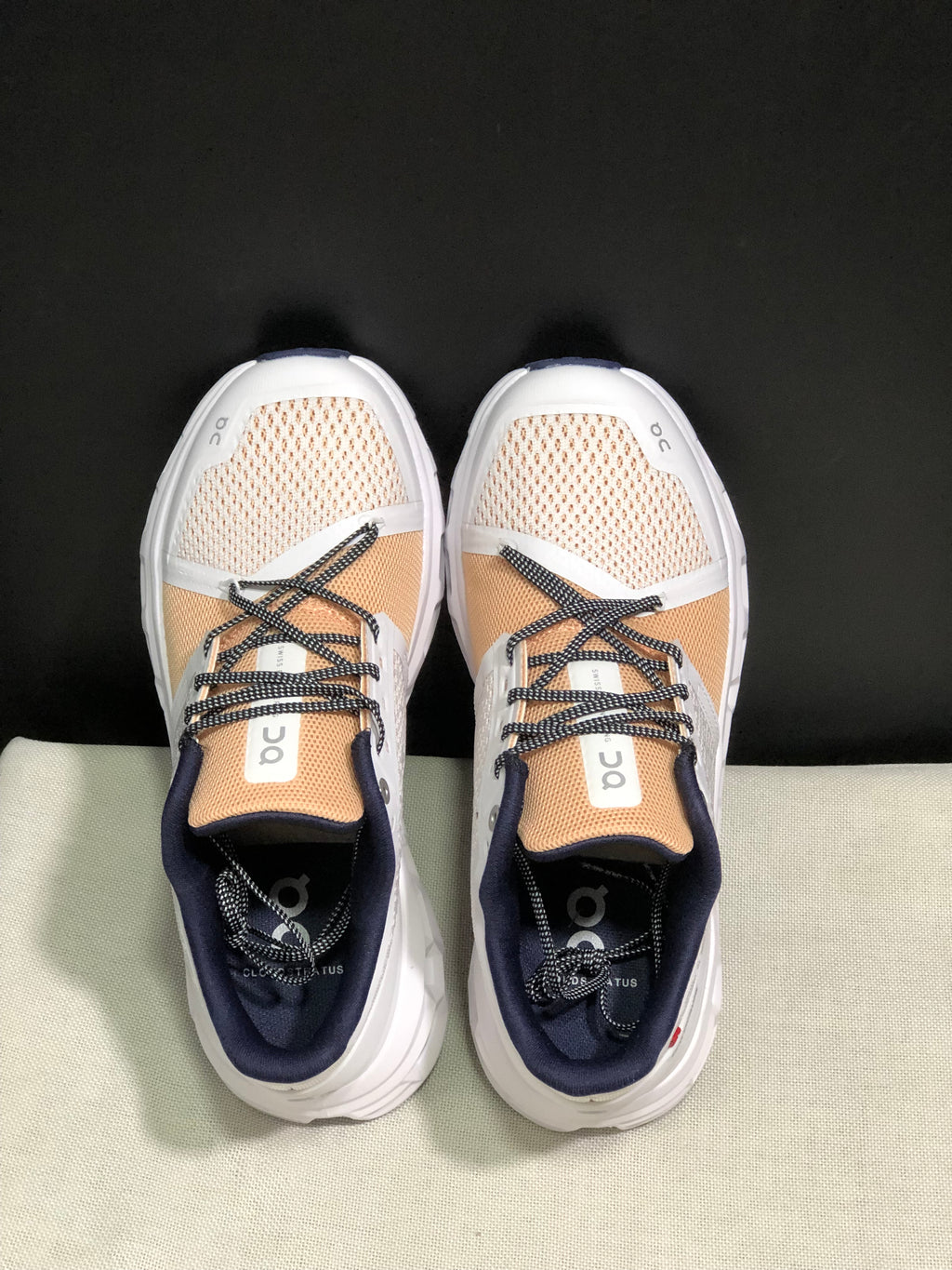 On Running Cloudstratus Shock-Absorbing And Breathable Running Shoes Almond/Orange
