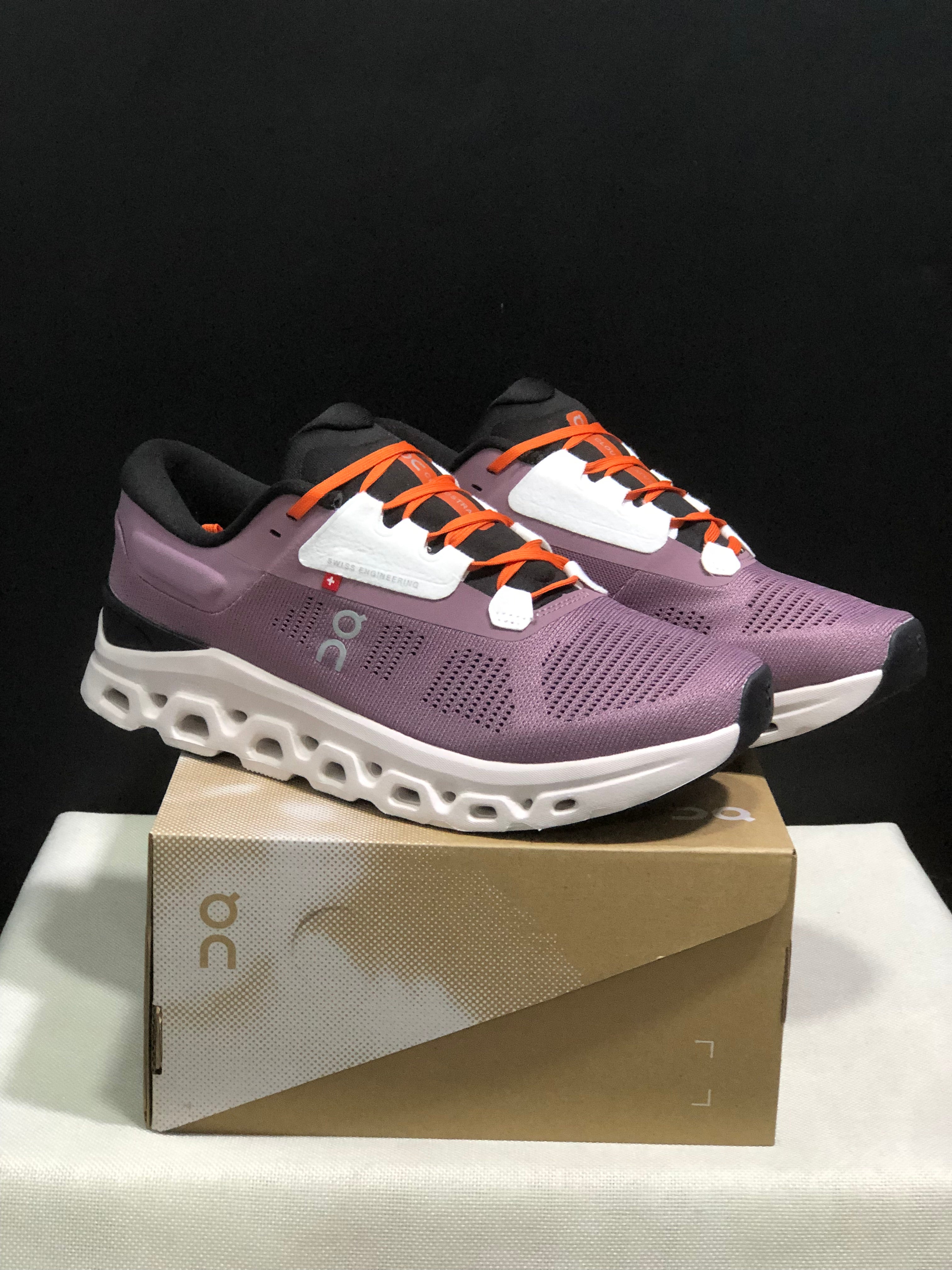 On Running Cloudstratus 3 Anti-Slip Running Shoes Quartz Lily/Purple