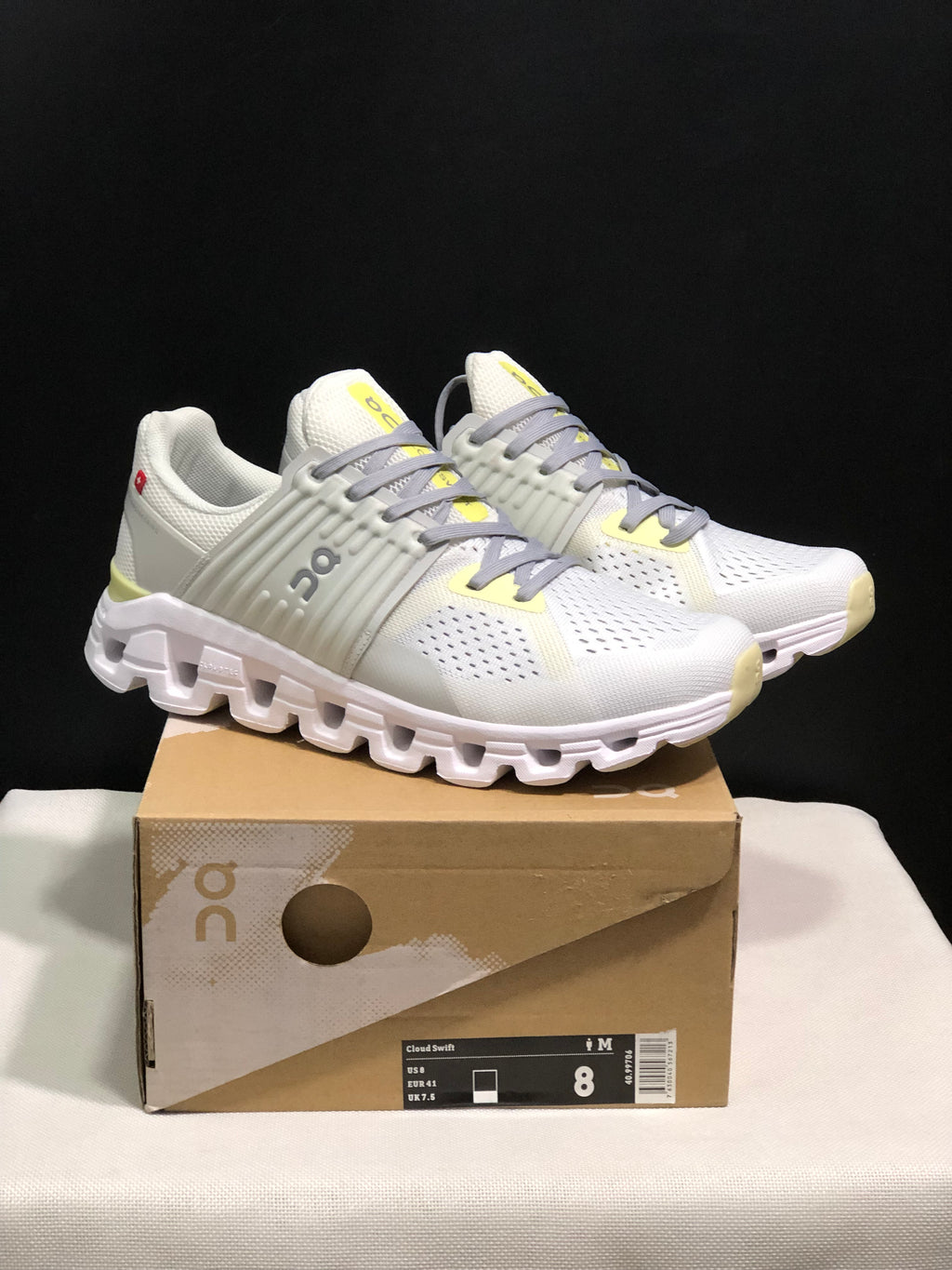 On Running Cloudswift Cushioning Running Shoes Ivory White/Milky Yellow