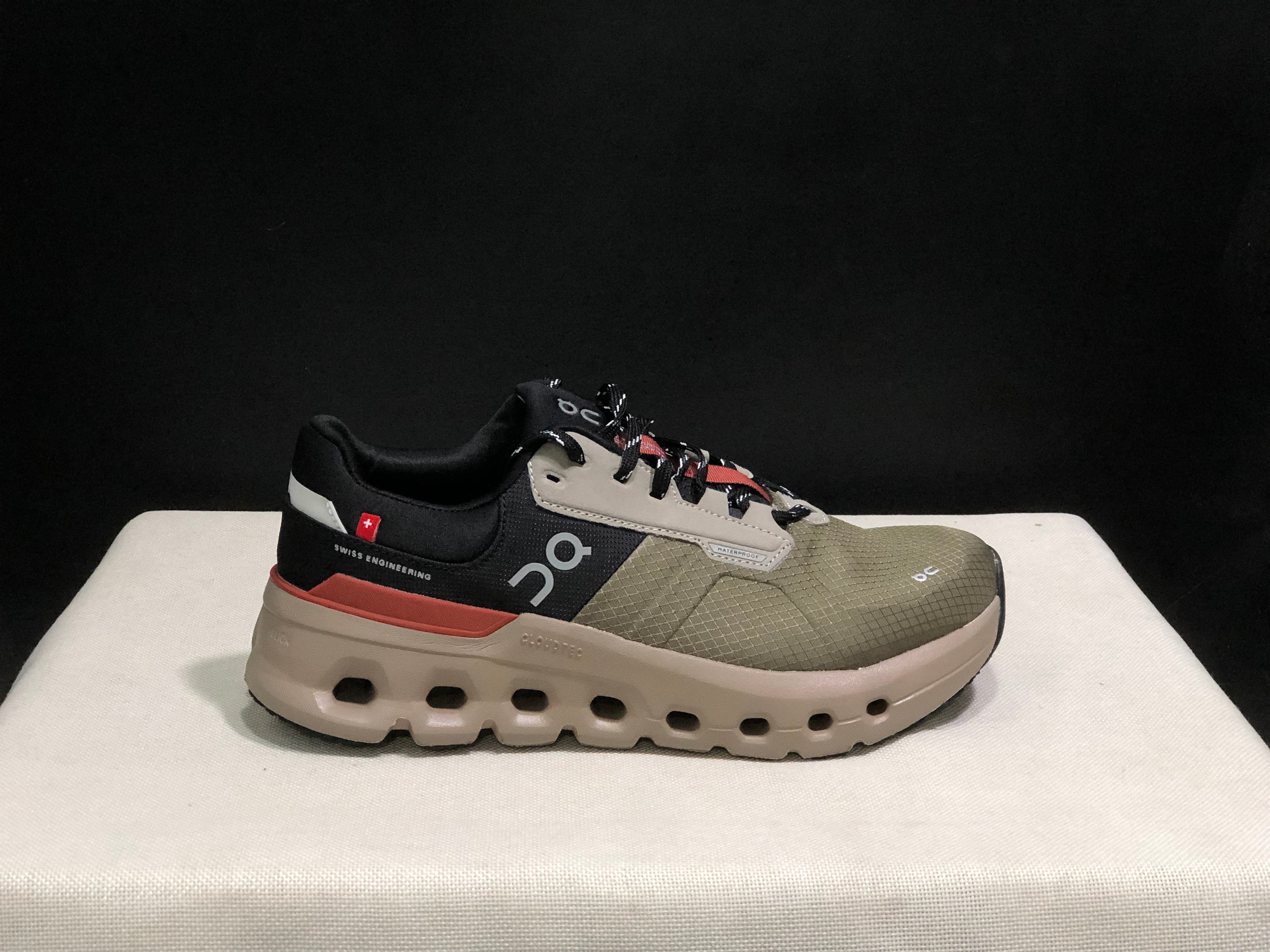 On Running Cloudrunner 2 Waterproof Casual Running Shoes Olive/Mahogamy