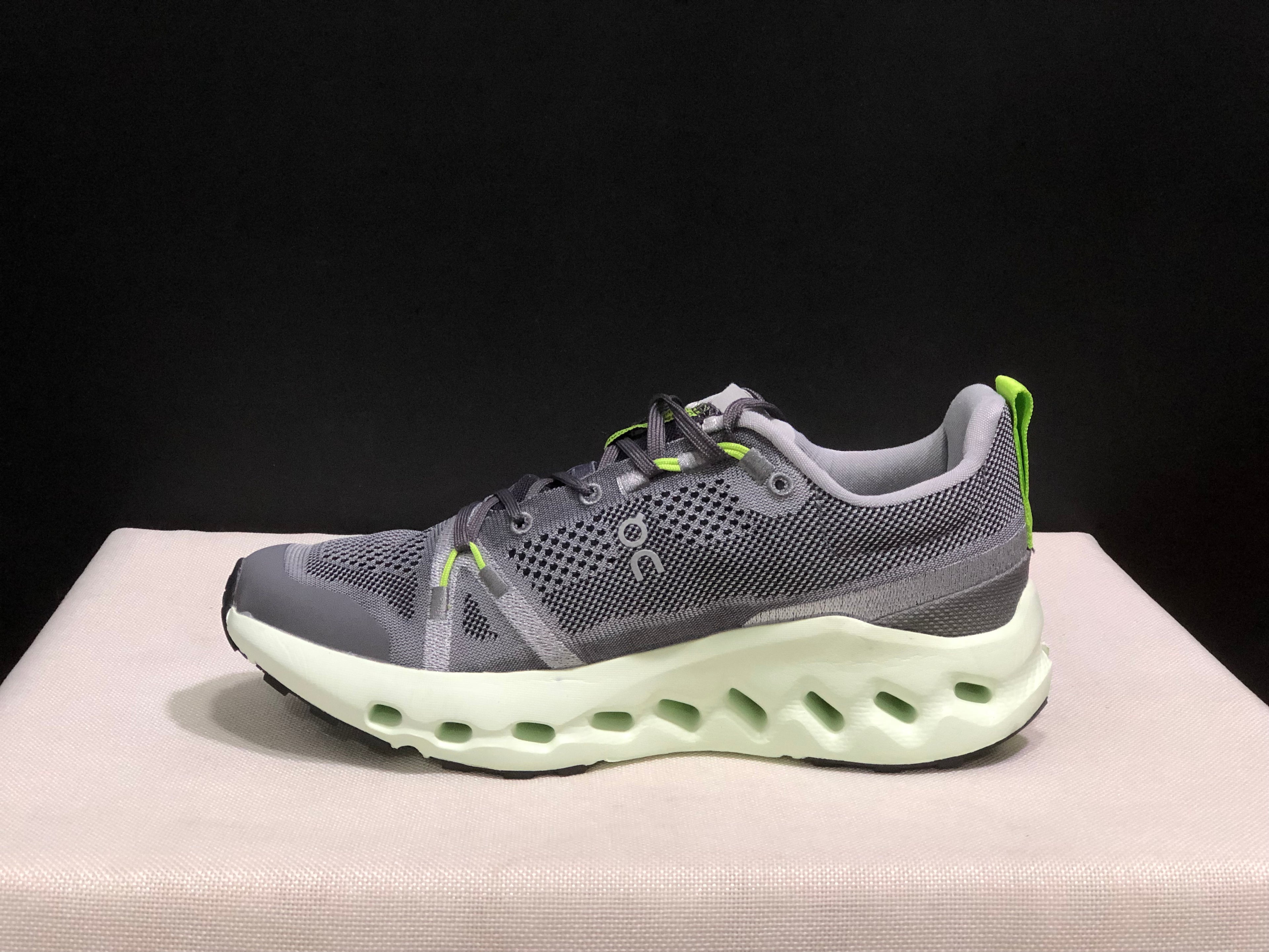 On Running Cloudsurfer Trail Waterproof Comfortable And Breathable Running Shoes Iron/Lima