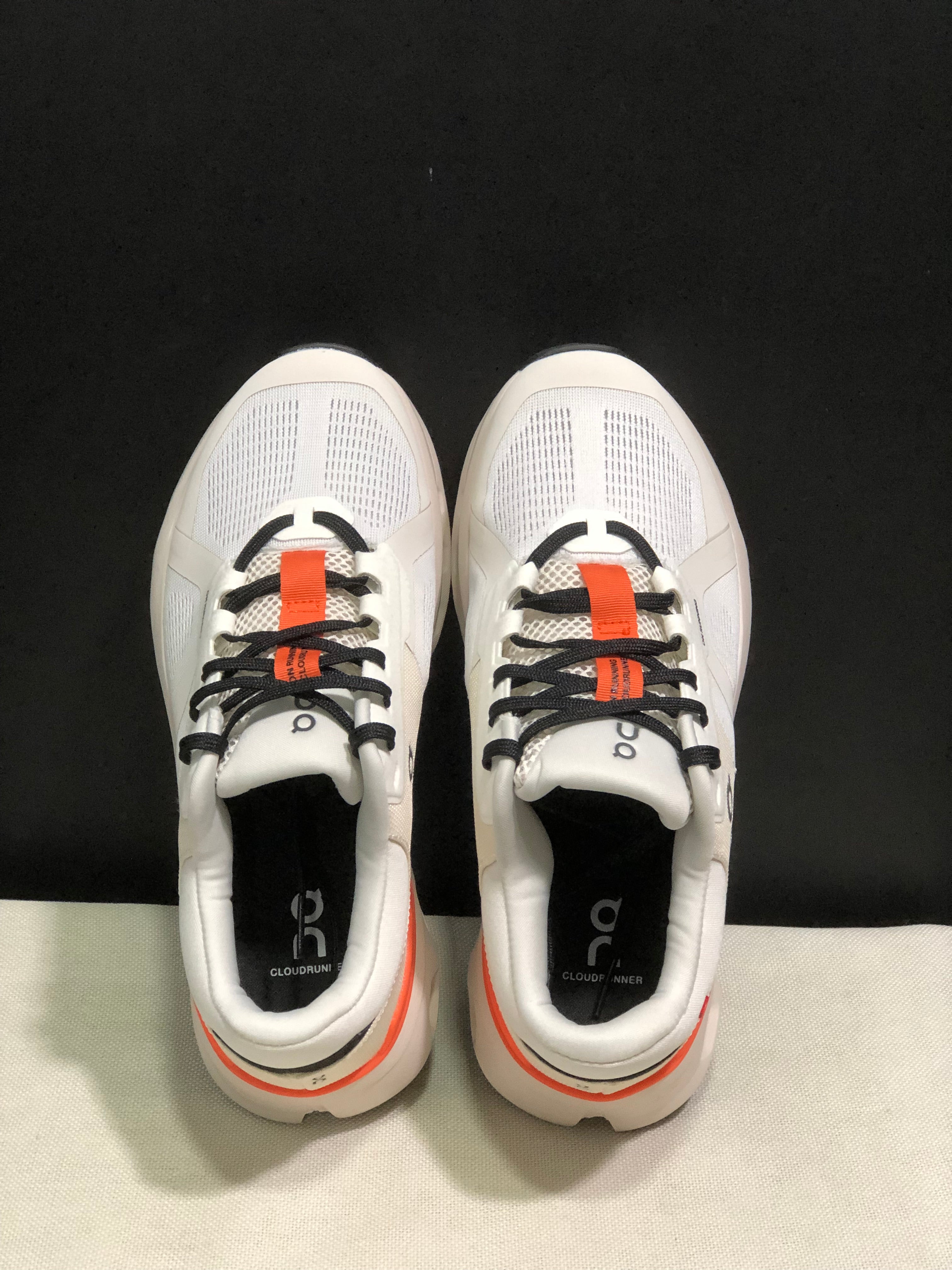 On Running Cloudrunner 2 Mesh Breathable Running Shoes White/Orange