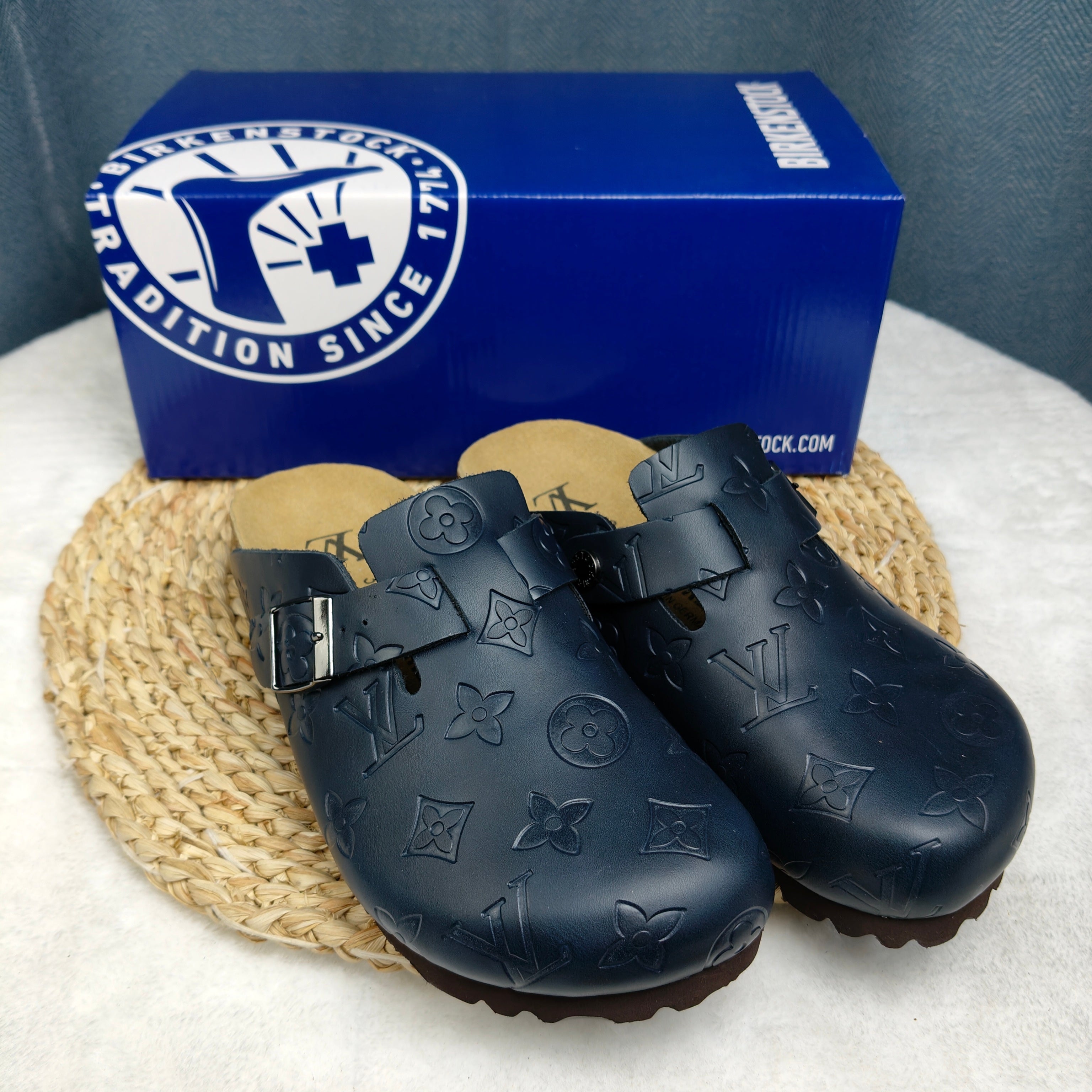Birkenstock Boston Shiny Leather Casual Shoes Joint Edition