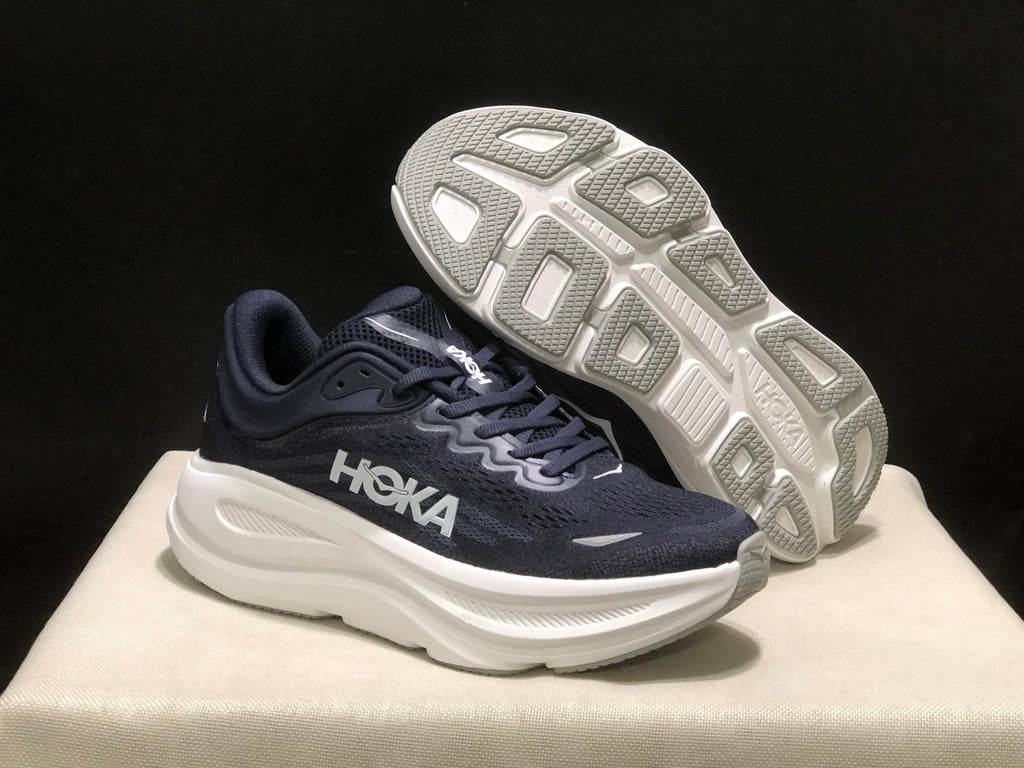 Hoka One One Bondi 9 Comfortable Low-top Running Shoes Sneakers Dark Purple