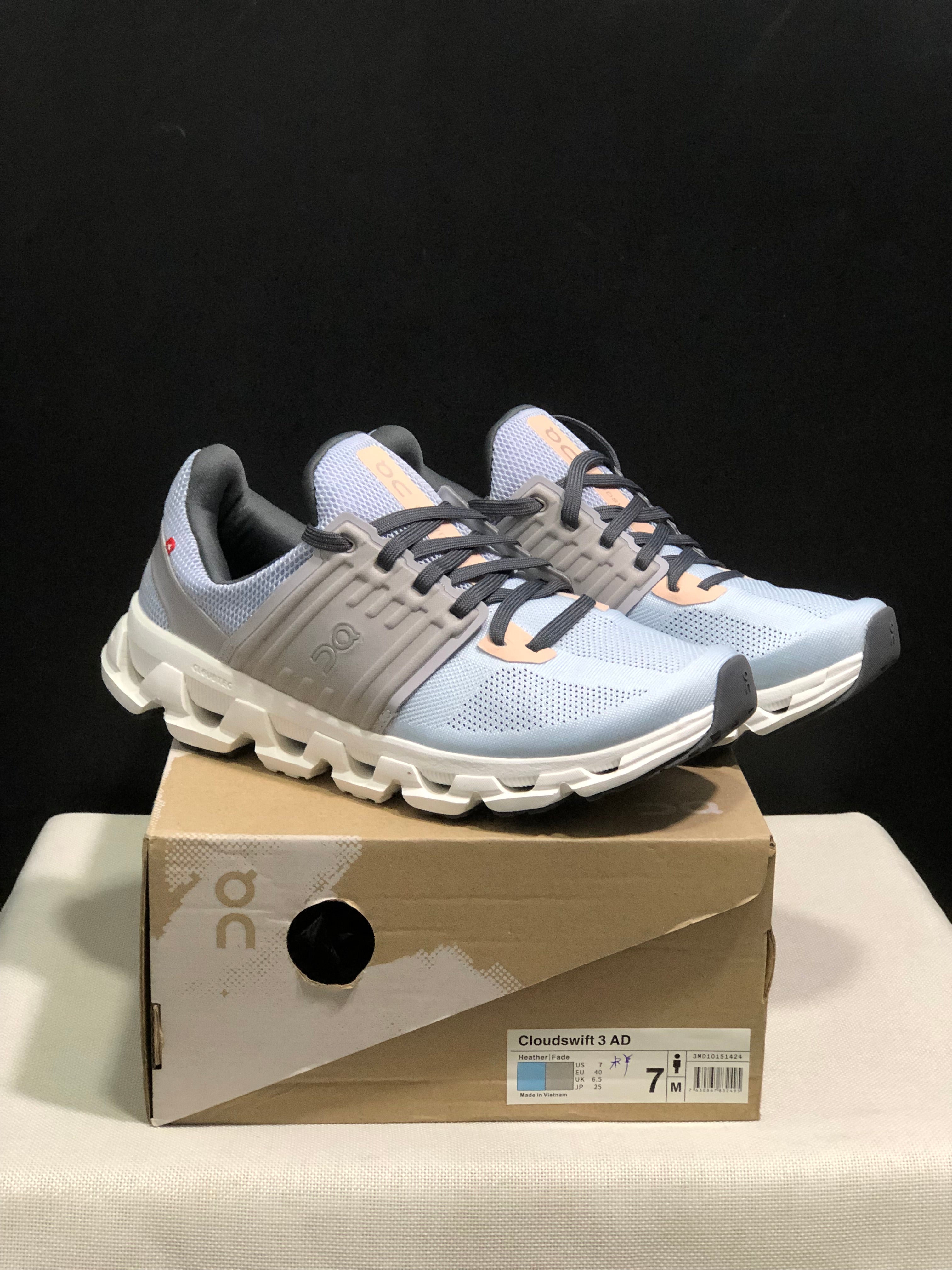 On Running Cloudswift 3 Trendy And Comfortable Running Shoes Heather/Fade