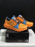 On Running Cloudstratus Shock-Absorbing And Breathable Running Shoes Orange/Blue
