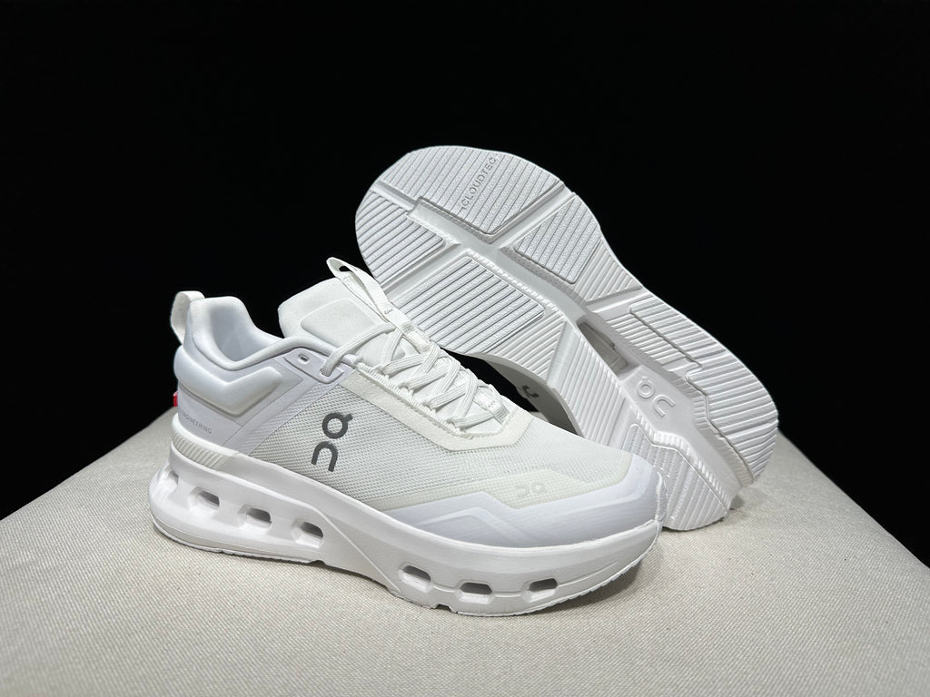 On Running Cloudnova X Comfortable Anti-Slip White Running Shoes
