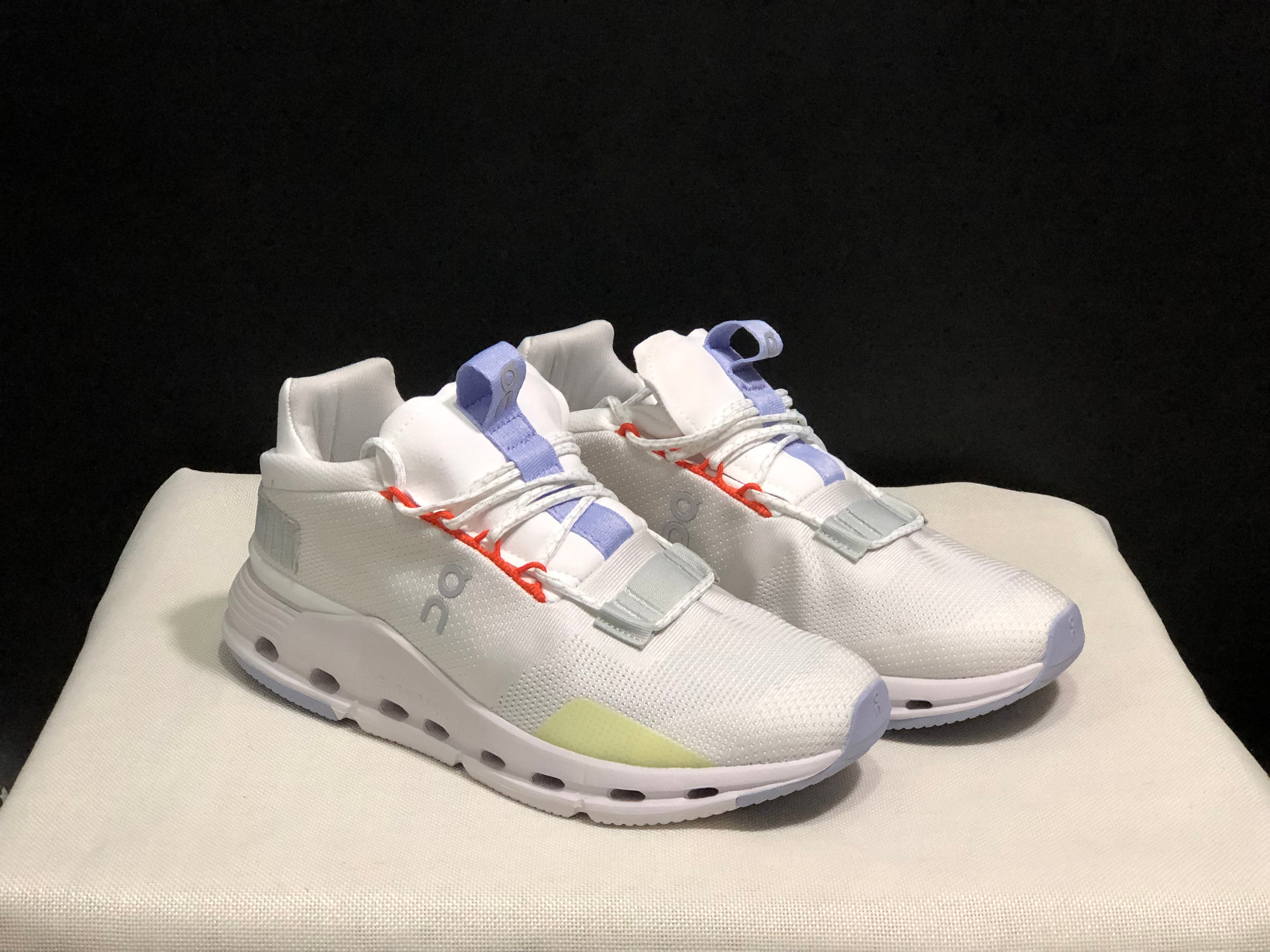 On Running Cloudnova Lightweight Sports Casual Shoes White/Glacier