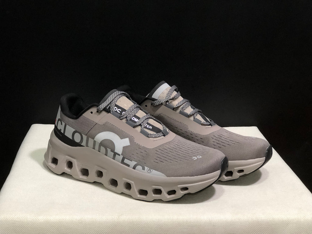 On Running Cloudmonster Anti-Slip Running Shoes Cinder/Fog