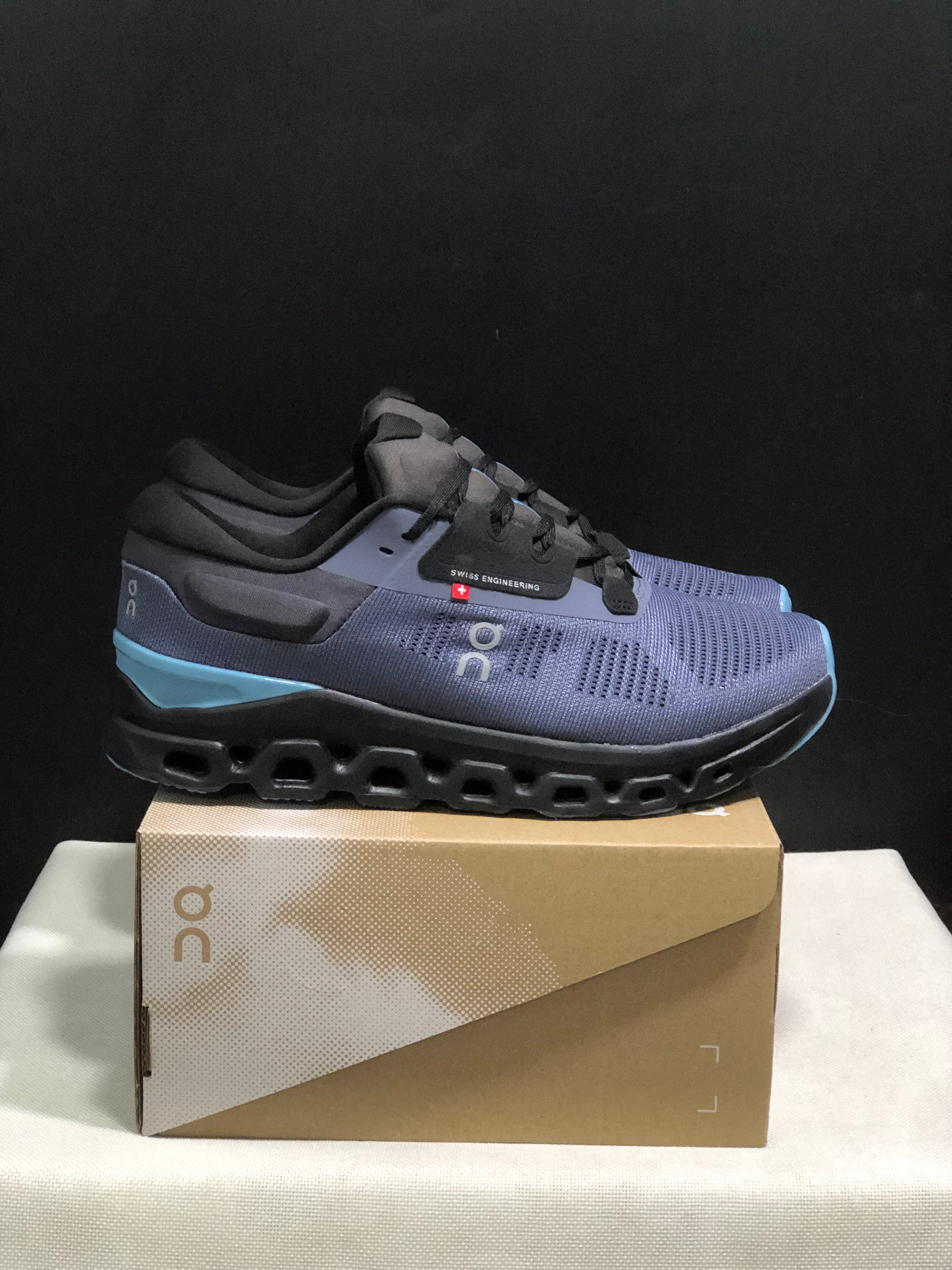 On Running Cloudstratus 3 Anti-Slip Running Shoes Dark Blue/Black