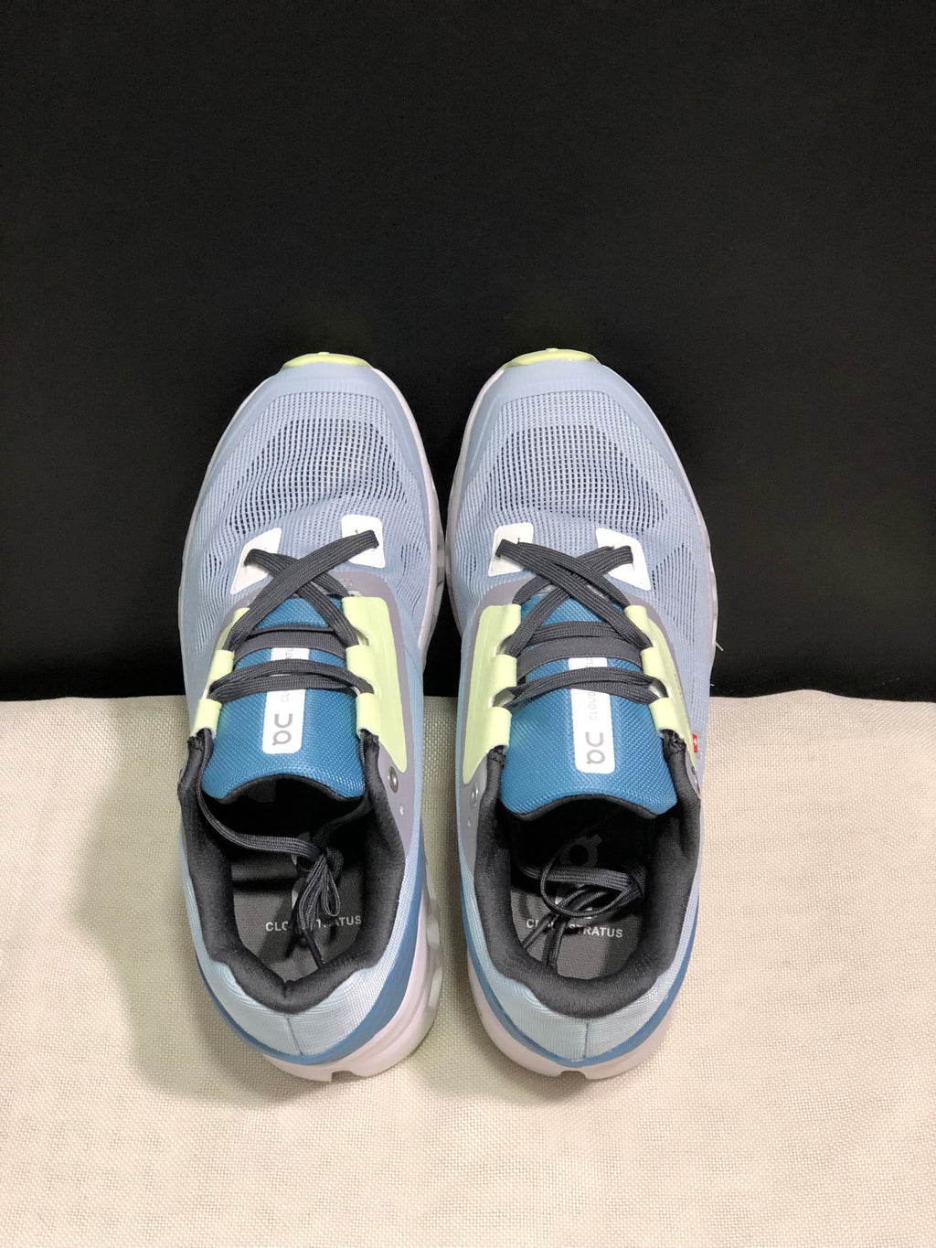 On Running Cloudstratus Breathable Support Running Shoes Grayish Blue