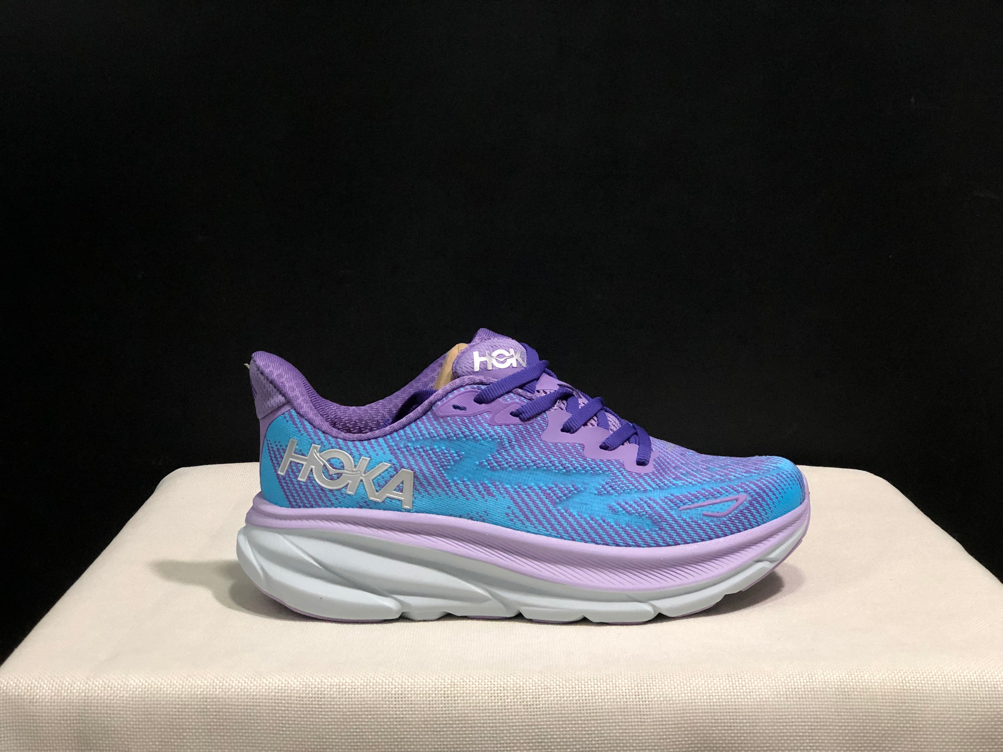 Hoka One One Clifton 9 Running Shoes Athletic Shoes Sneakers Light Purple