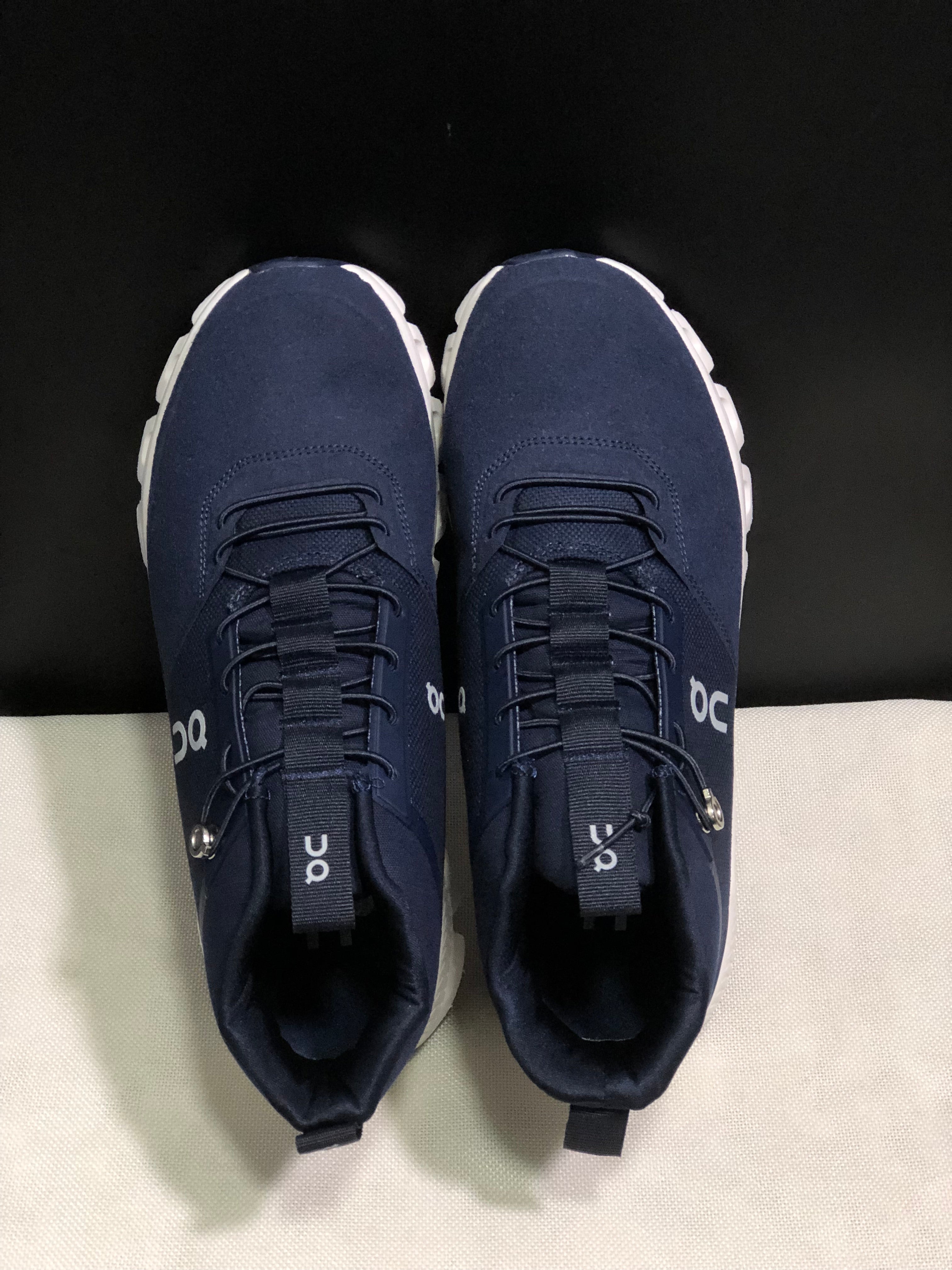 On Running Cloud Hi Edge Outdoor Training Running Shoes Dark Blue/White
