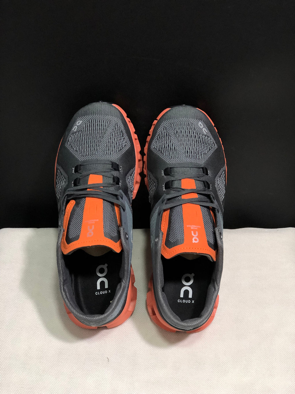 On Running Cloud X Lightweight Running Shoes Lime/Rust Red