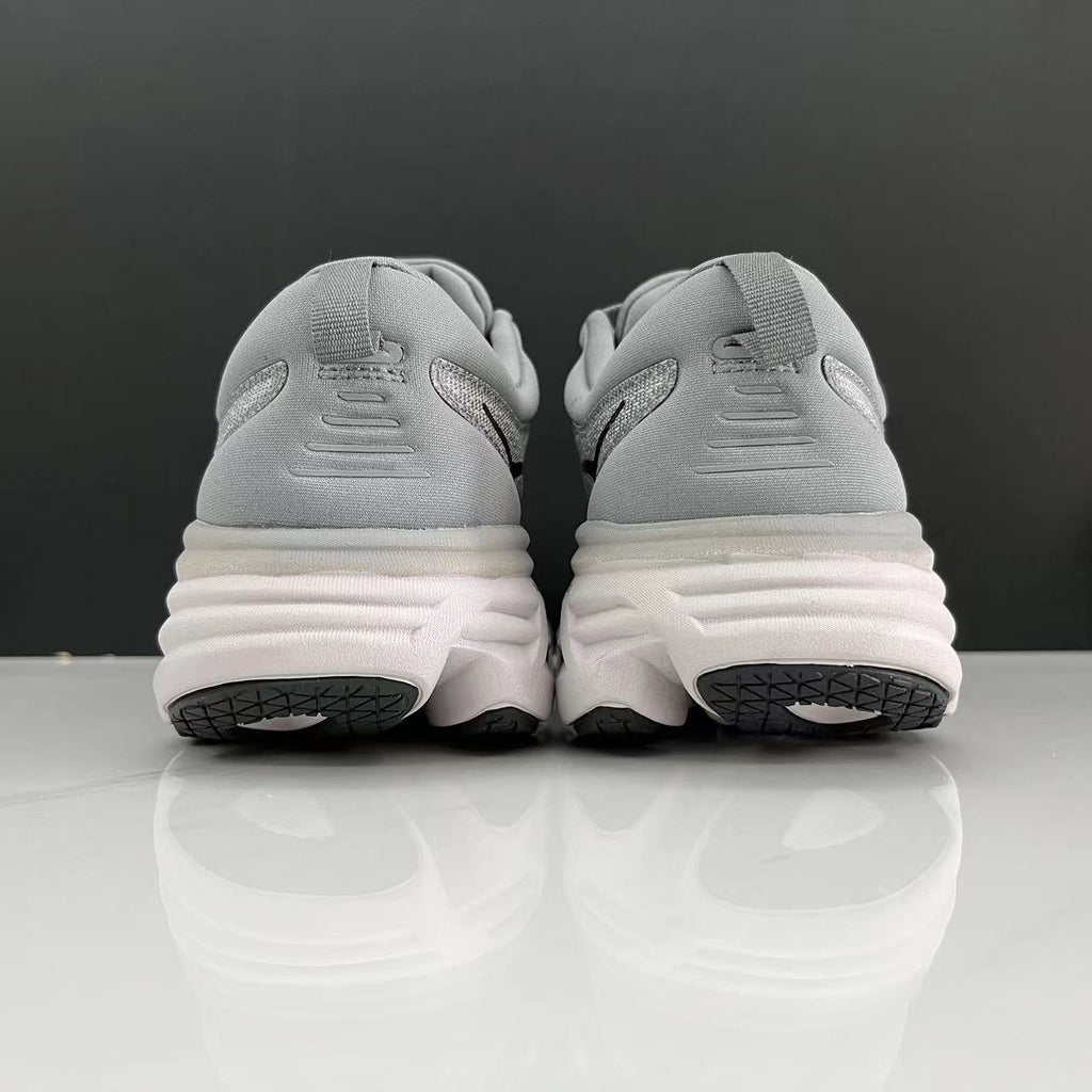 Hoka One One Bondi 8 Breathable Low-top Running Shoes Sneakers Gray