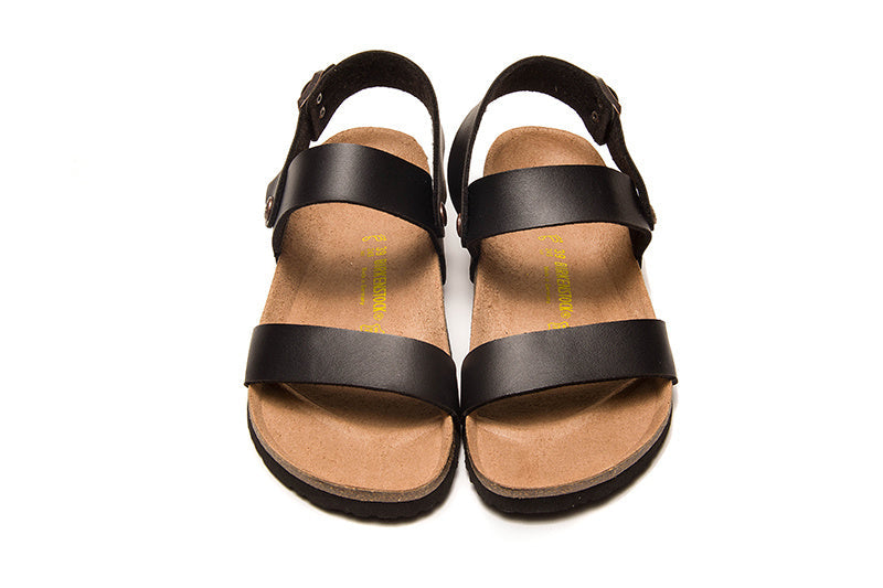 Birkenstock Arizona Casual Matte Leather Strappy Sandals