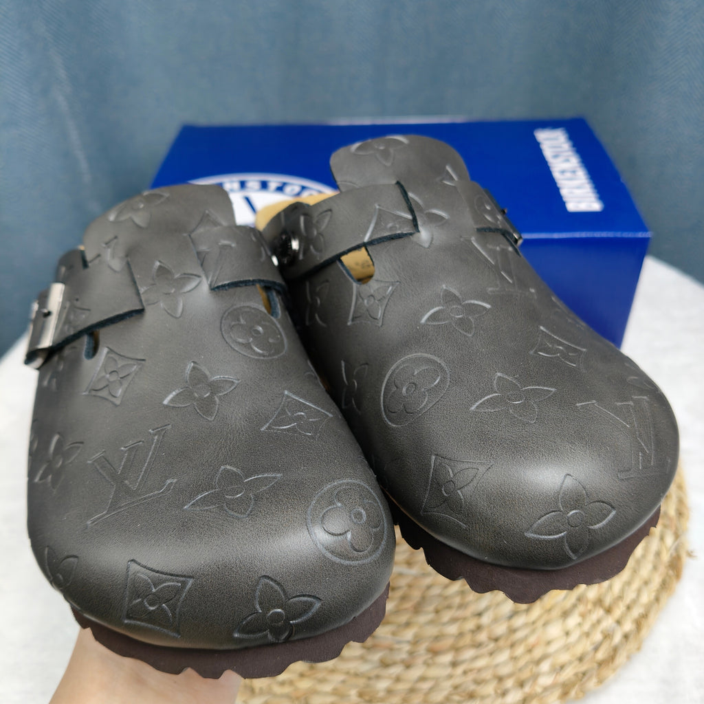 Birkenstock Boston Shiny Leather Casual Shoes Joint Edition
