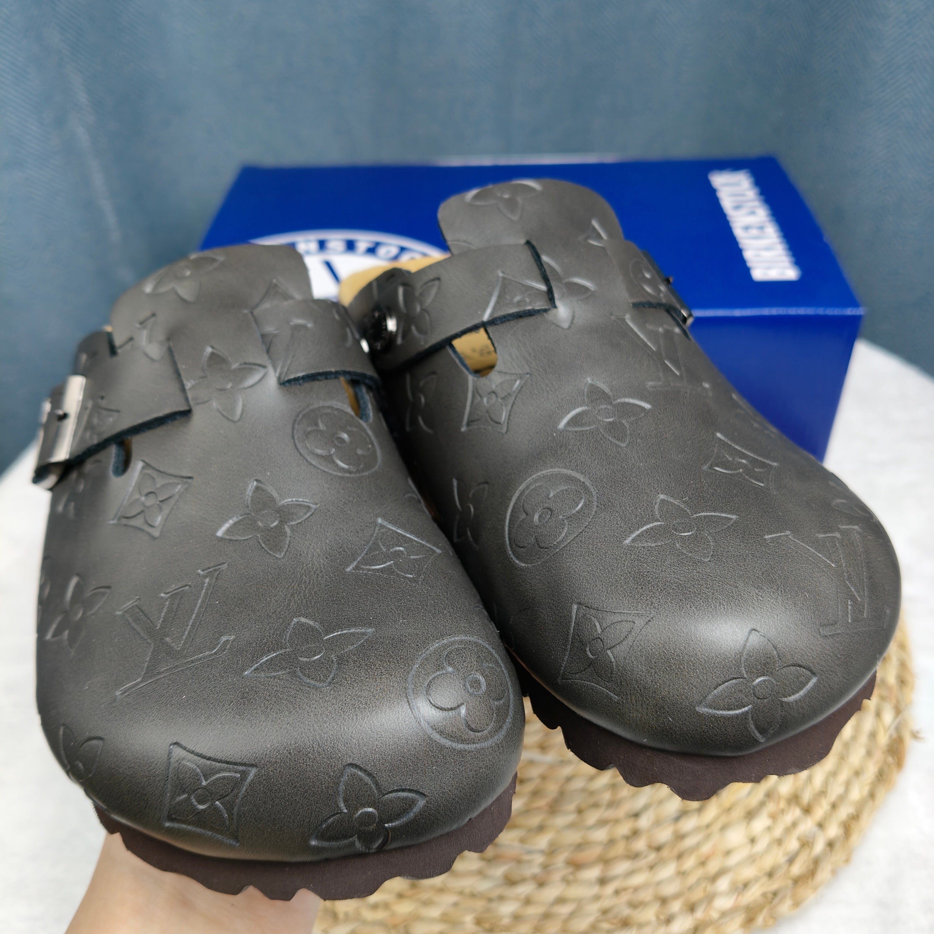 Birkenstock Boston Shiny Leather Casual Shoes Joint Edition