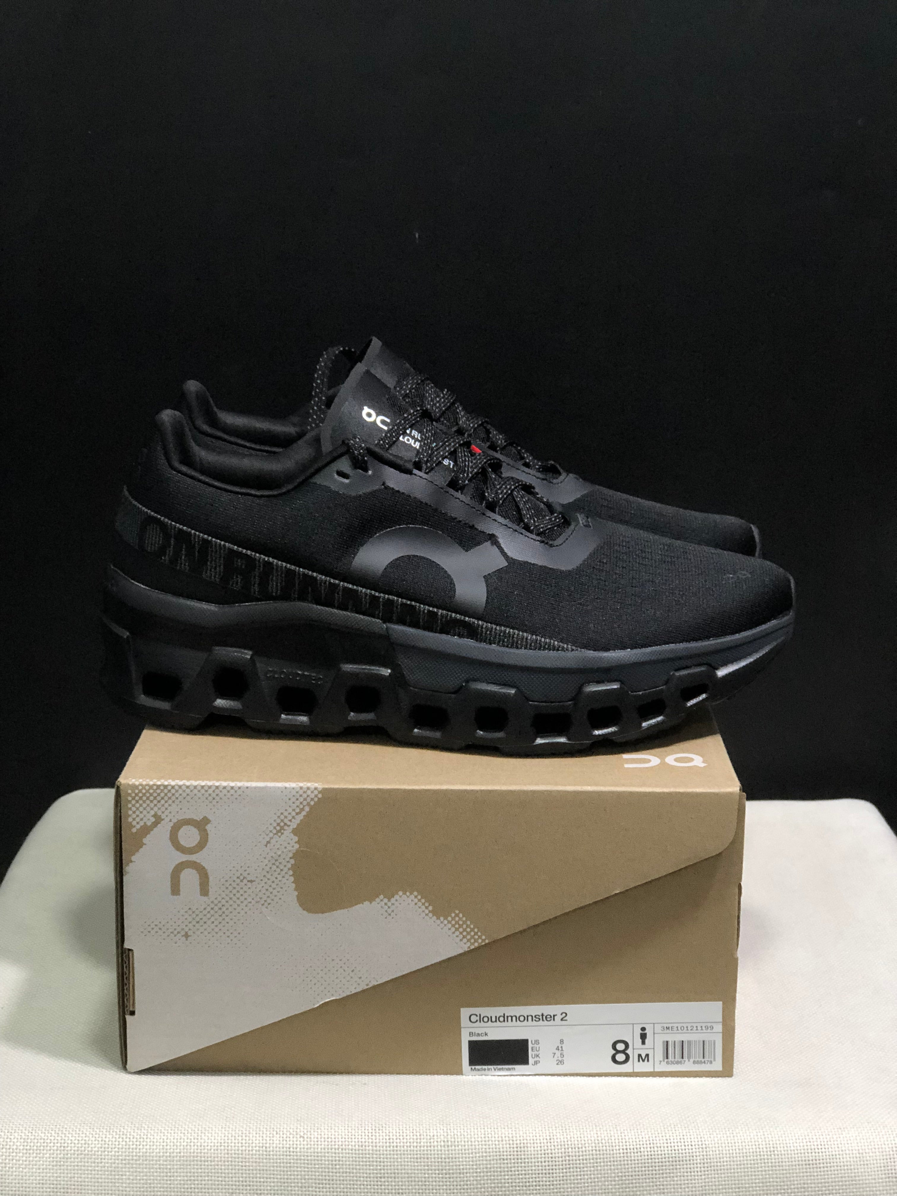 On Running Cloudmonster 2 Shock-Absorbing And Breathable Running Shoes Black