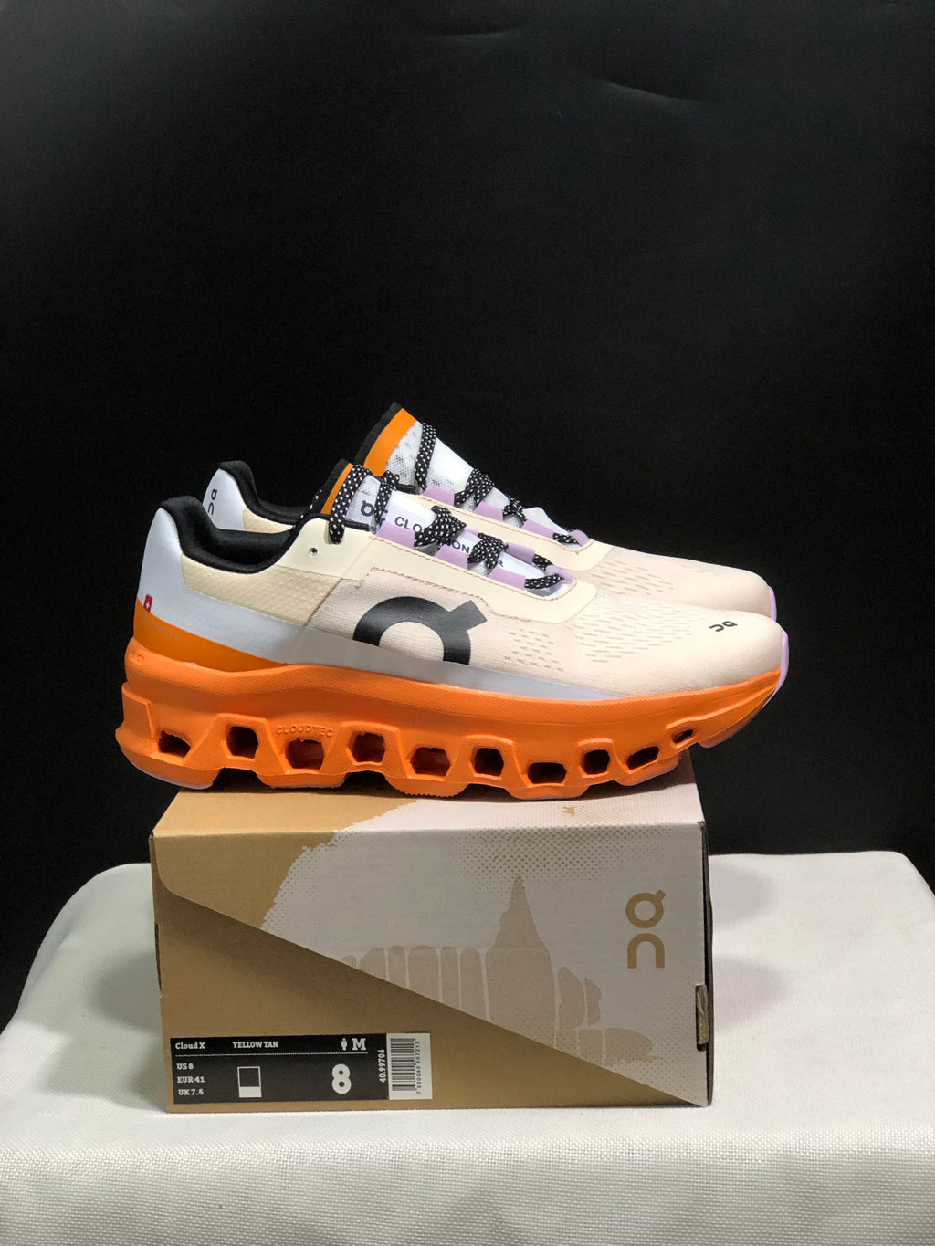 On Running Cloudmonster Anti-Slip Running Shoes Yellow Tan/Orange
