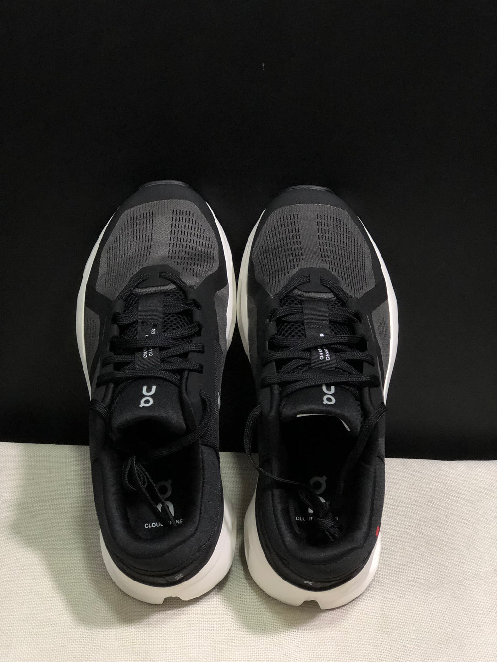 On Running Cloudrunner 2 Mesh Breathable Running Shoes Black/Drak Grey