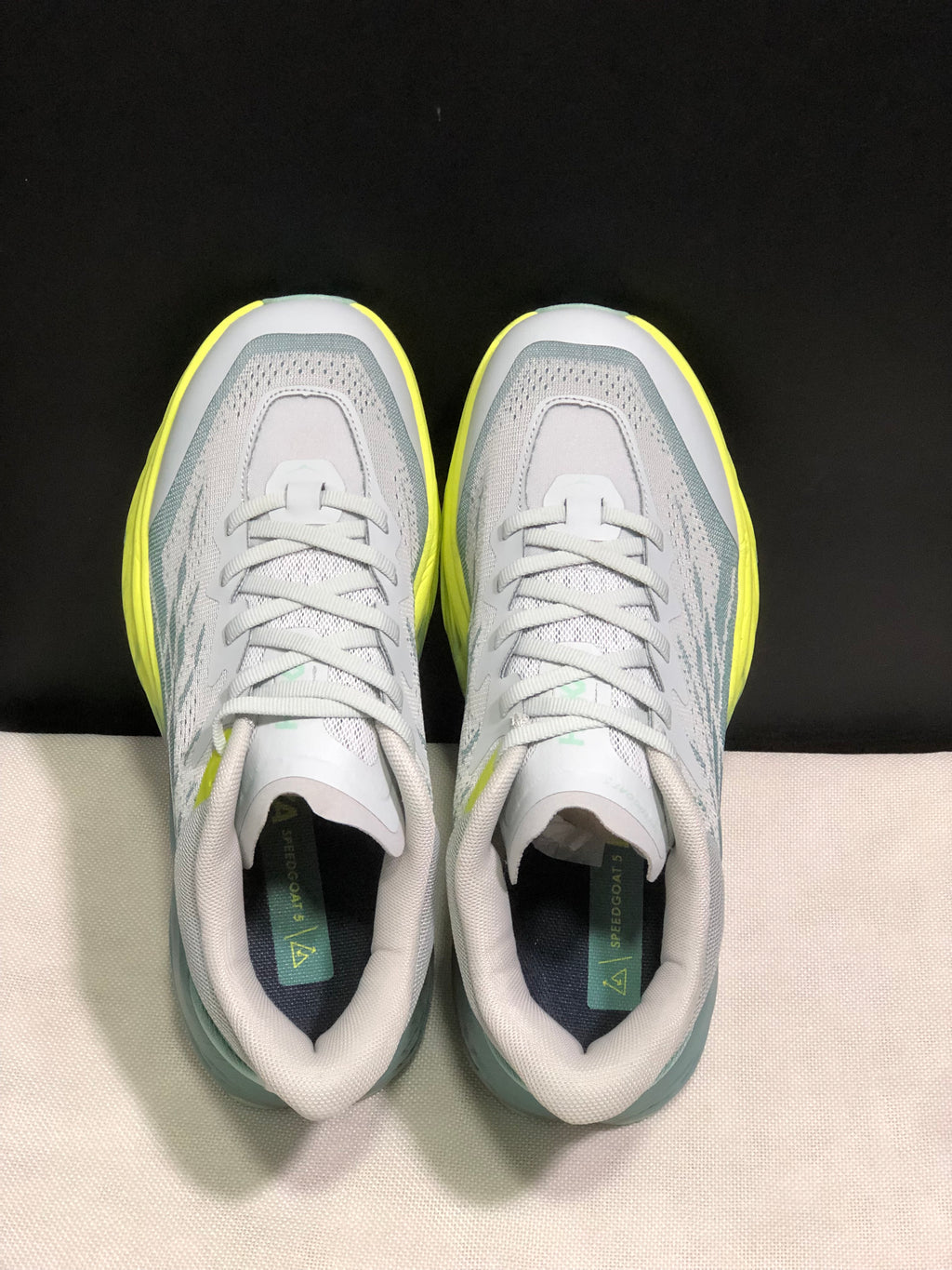 Hoka One One Speedgoat 5 Trail Running Shoes Sneakers Silver