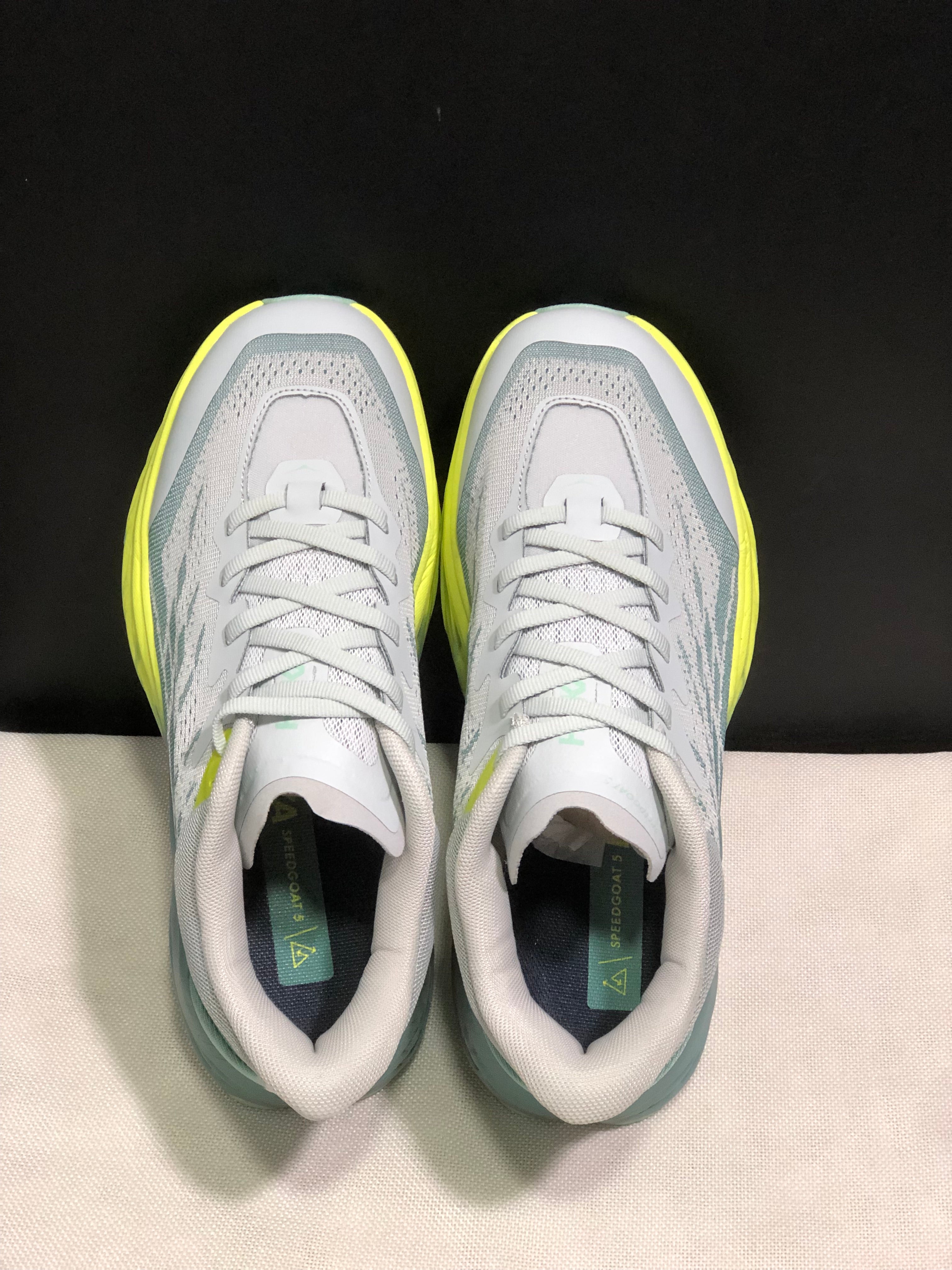 Hoka One One Speedgoat 5 Trail Running Shoes Sneakers Silver