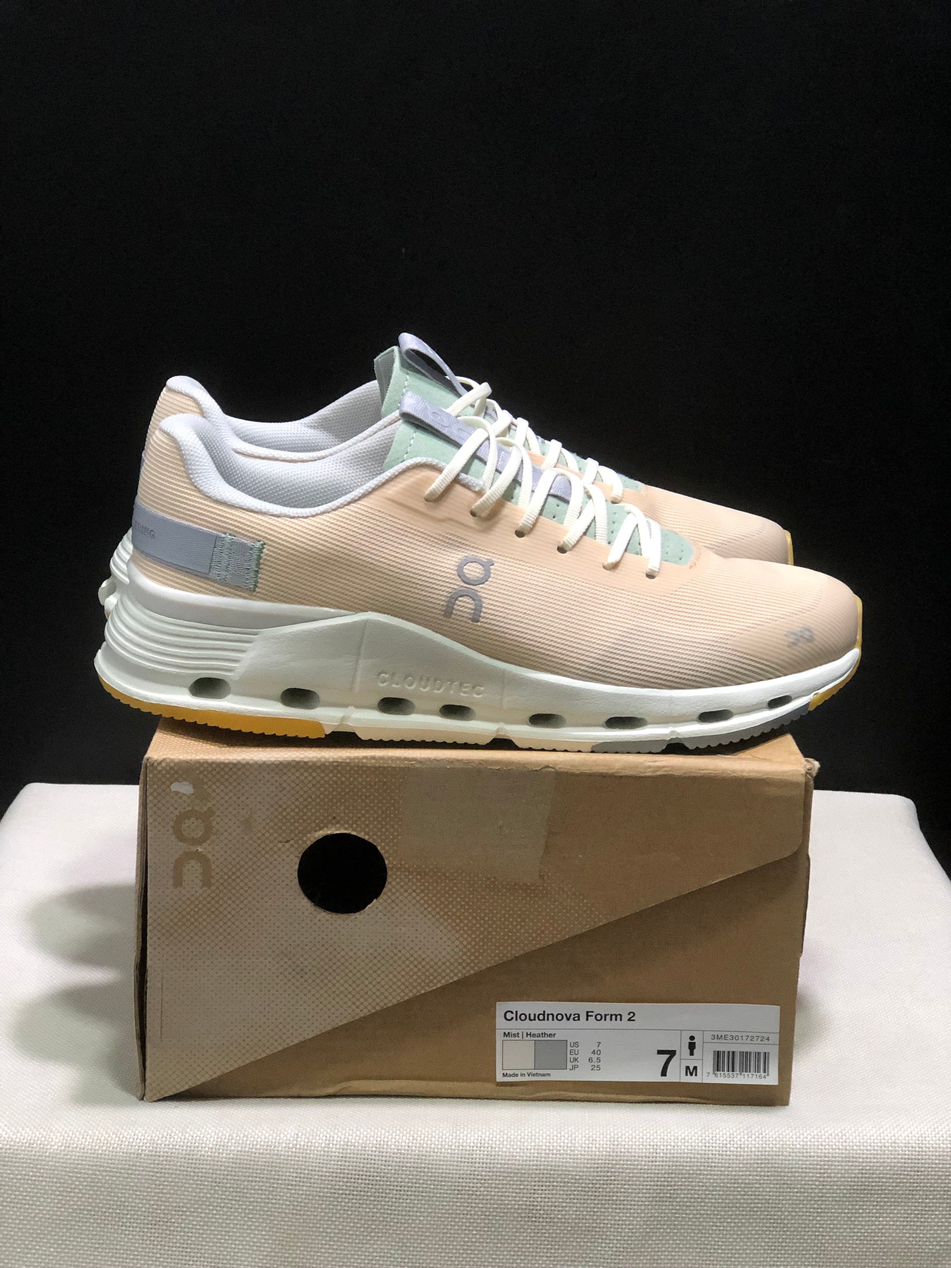On Running Cloudnova Form 2 Fashionable Casual Running Shoes Mist/Heather