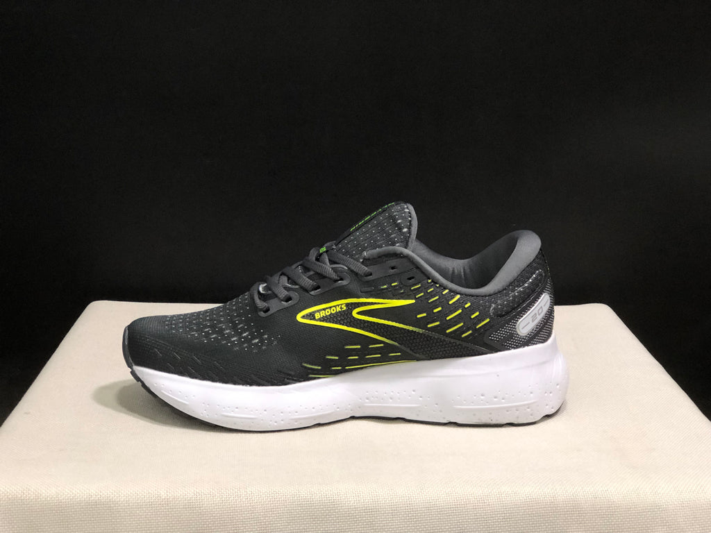 Brooks Glycerin GTS 20 Shock-absorbing Wear-resistant Running Shoes Black/Fluorescent Green