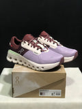 On Running Cloudrunner 2 Mesh Breathable Running Shoes Maroon/Rosewood White