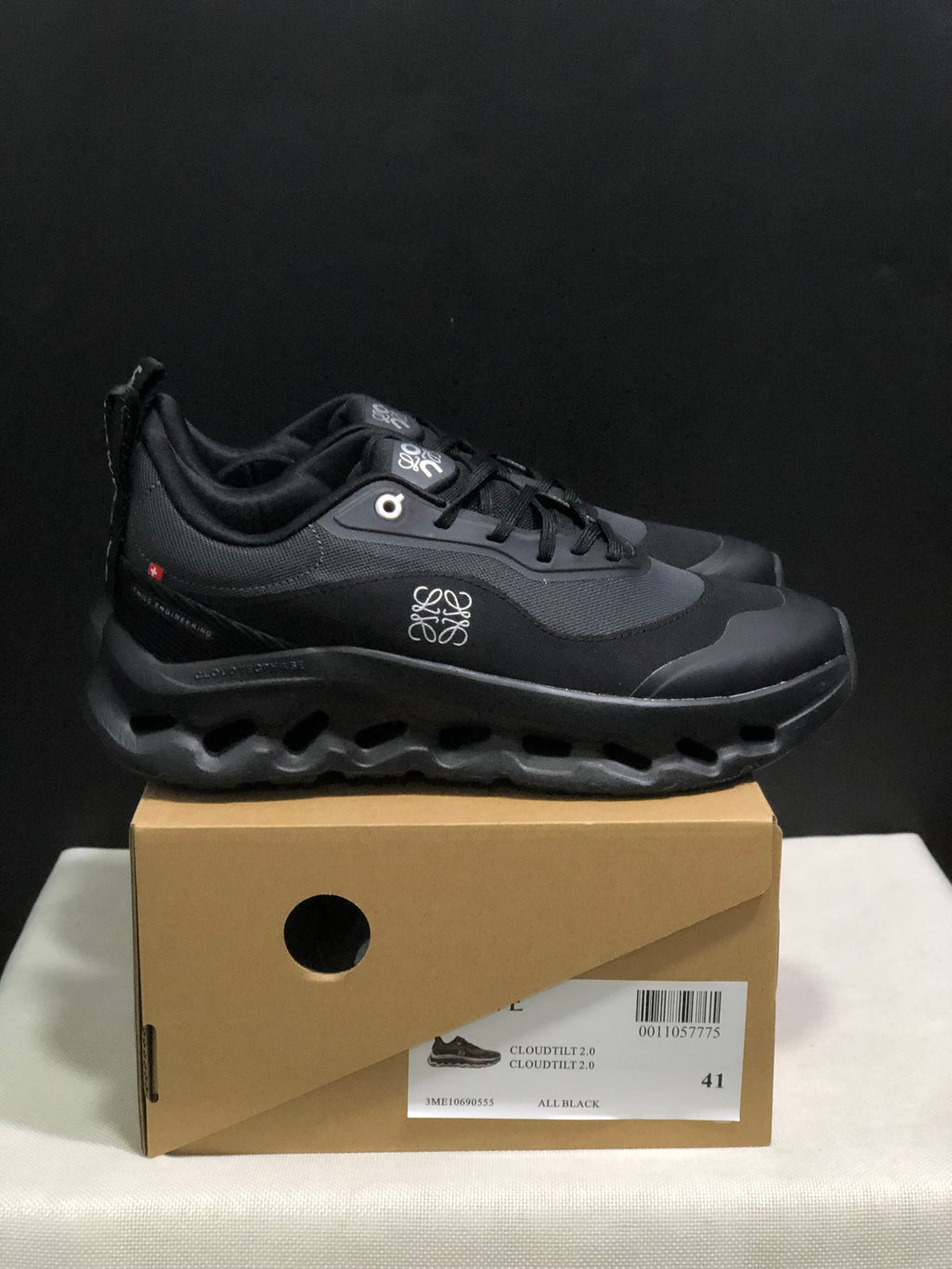 LOEWE x On Running Cloudtilt 2.0 Casual Sports Shoes All Black