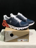 On Running Cloudflyer Shock-Absorbing Running Shoes Midnight Dark/Rust Red