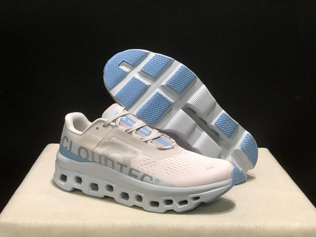 On Running Cloudmonster Anti-Slip Running Shoes Frost/Wash