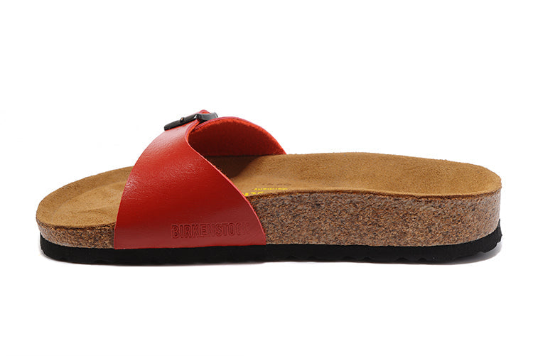 Birkenstock Madrid Single Strap Slide Matte Leather Sandals