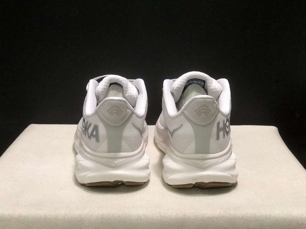 Hoka One One Clifton 9 Running Shoes White Athletic Shoes Sneakers