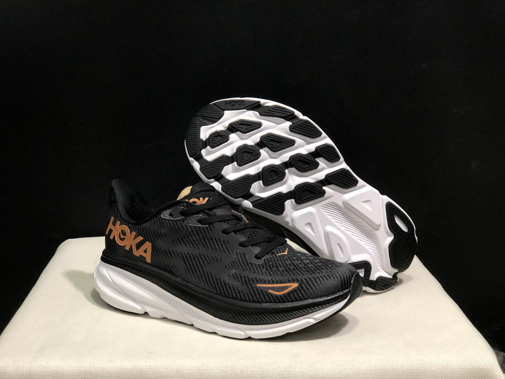 Hoka One One Clifton 9 Running Shoes Athletic Shoes Sneakers Black