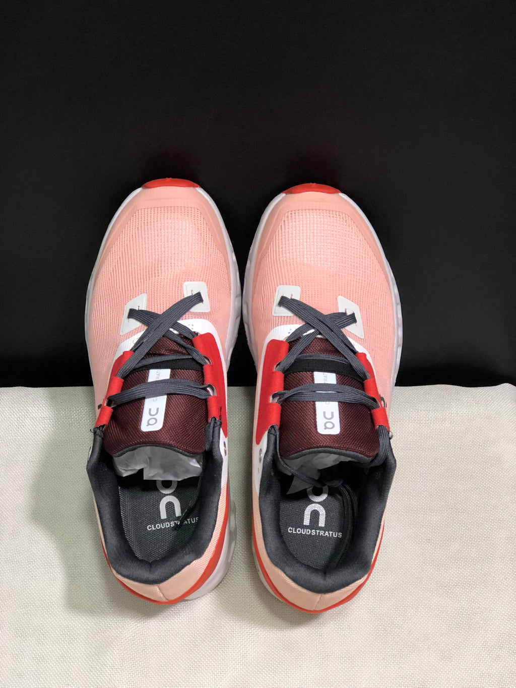 On Running Cloudstratus Breathable Support Running Shoes Rose/Red