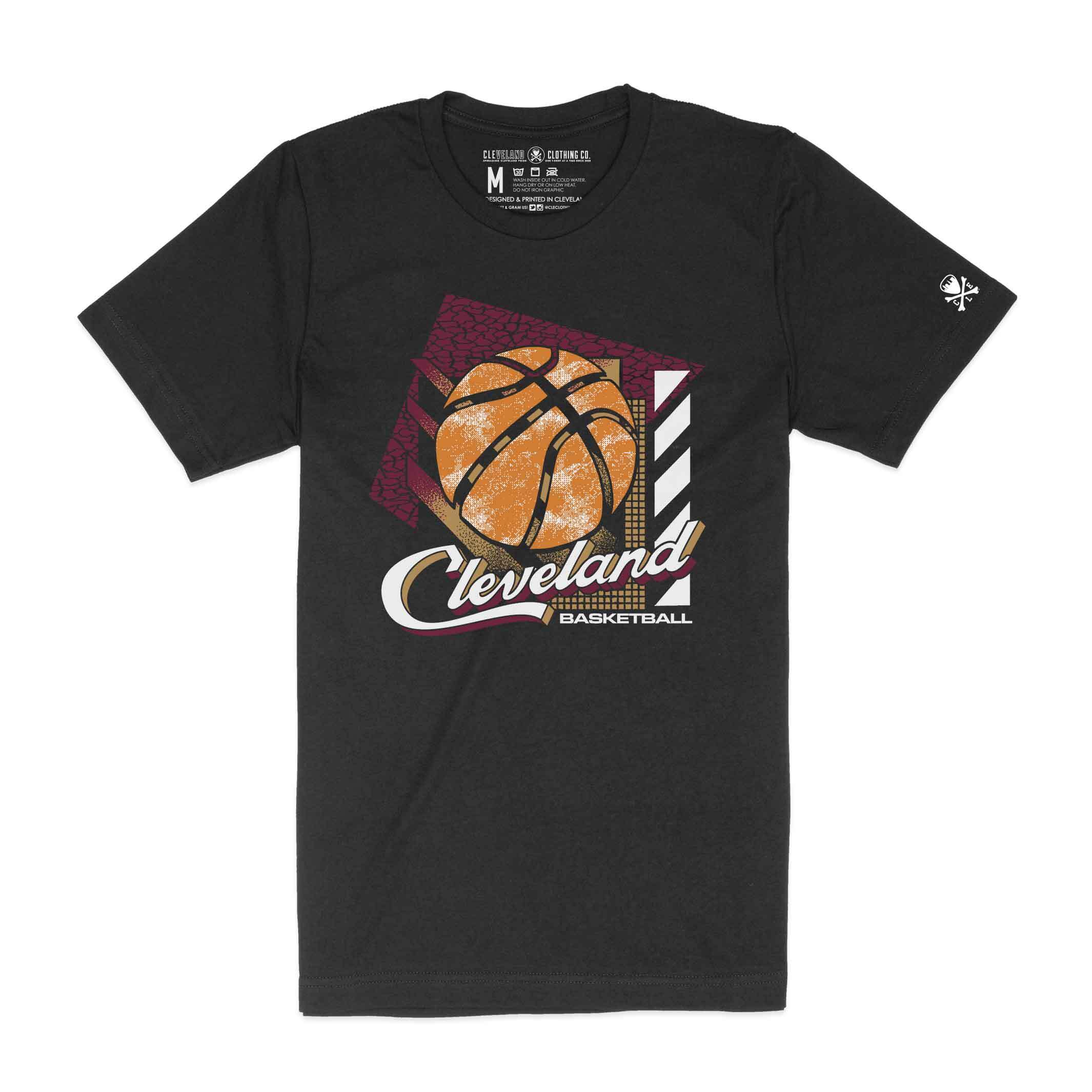 Cleveland Script Basketball - Unisex Crew T-Shirt