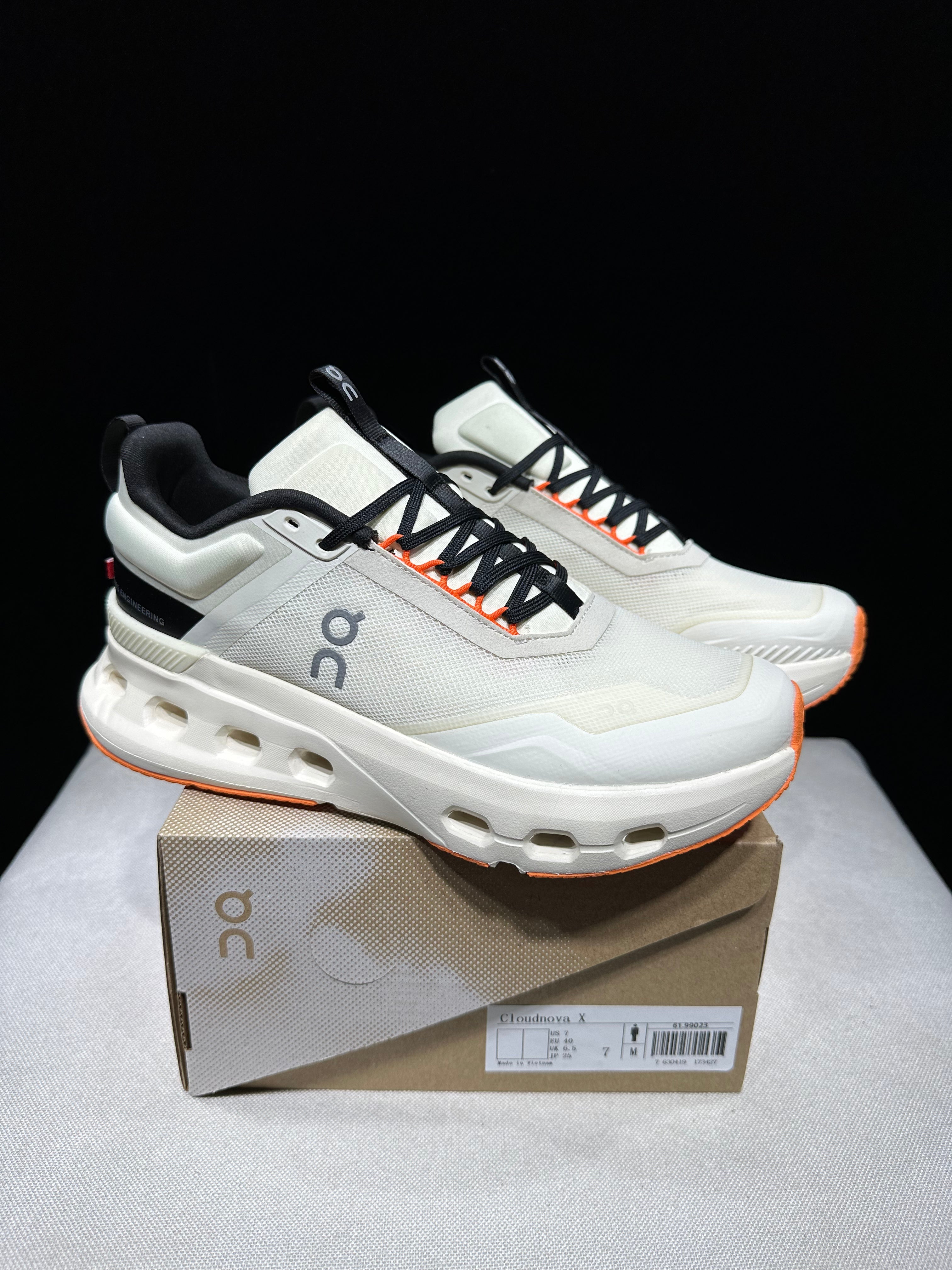 On Running Cloudnova X Comfortable Anti-Slip Running Shoes Ivory White