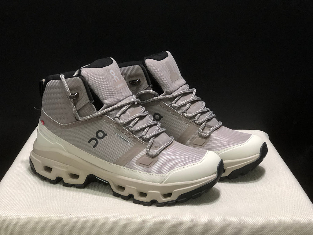 On Running Cloudrock Mid WP High-Top Hiking Shoes Cinder/Desert