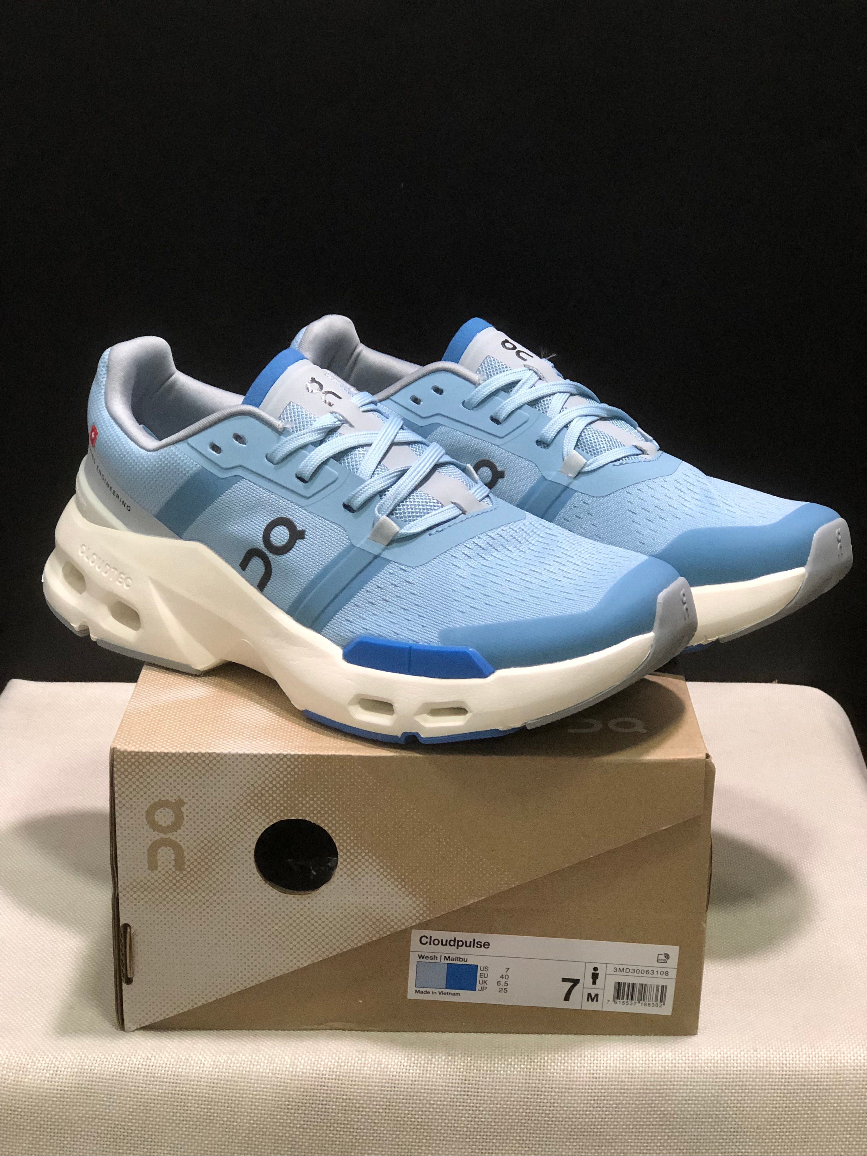On Running Cloudpulse Comfortable Running Shoes Sky Blue/Ivory