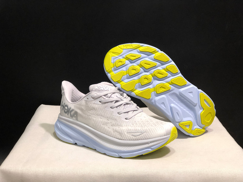 Hoka One One Clifton 9 Running Shoes Athletic Shoes Sneakers White