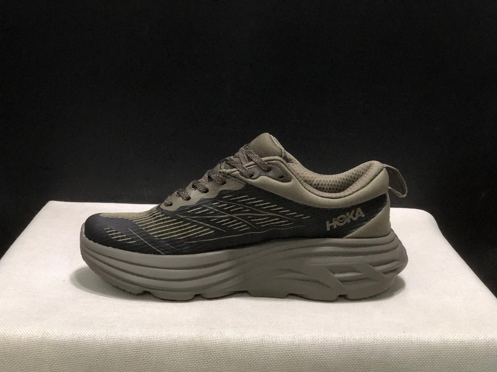 Hoka One One Bondi 8 Breathable Low-top Running Shoes Sneakers Brown