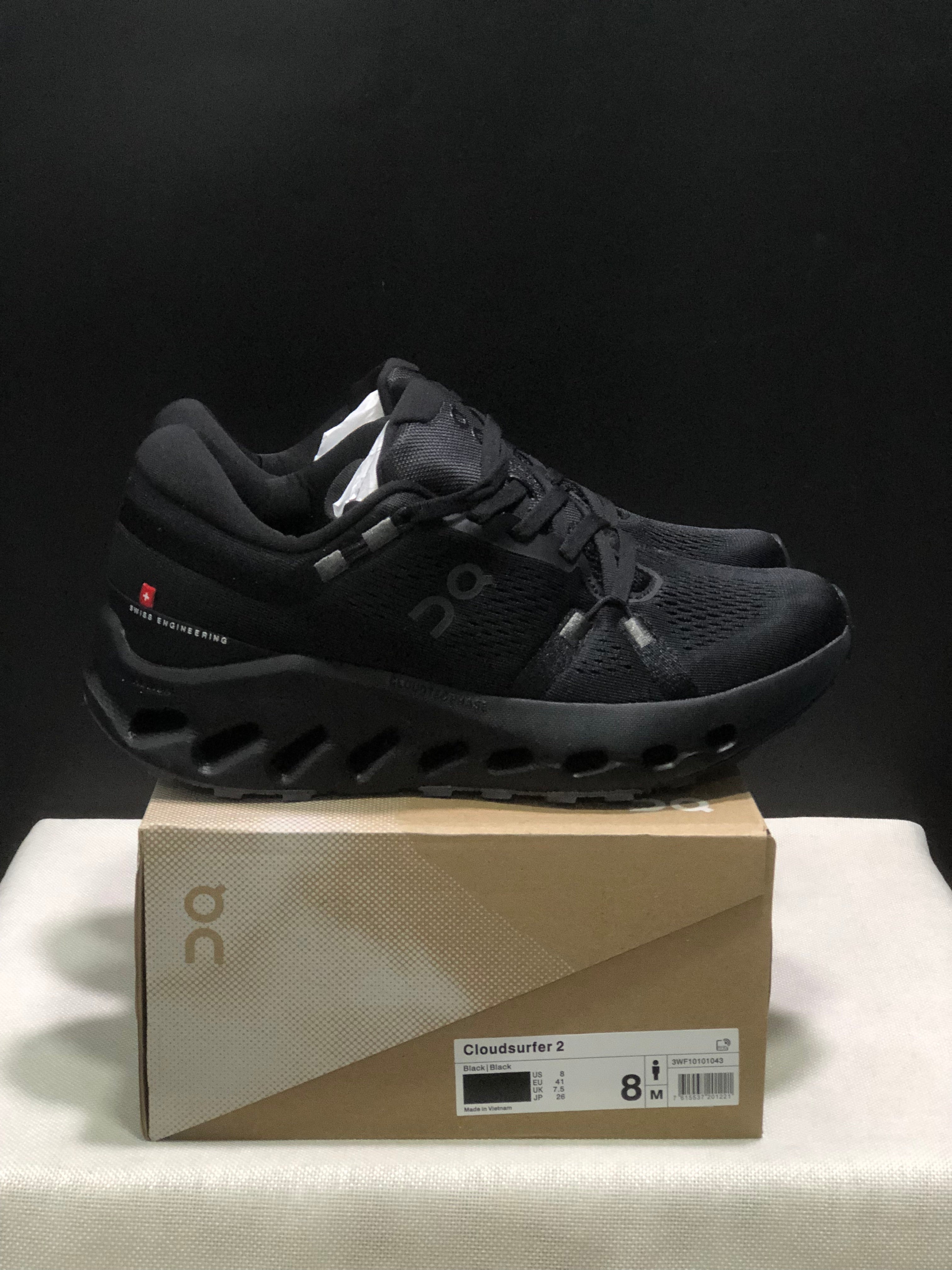 On Running Cloudsurfer 2 Casual Running Shoes All Black