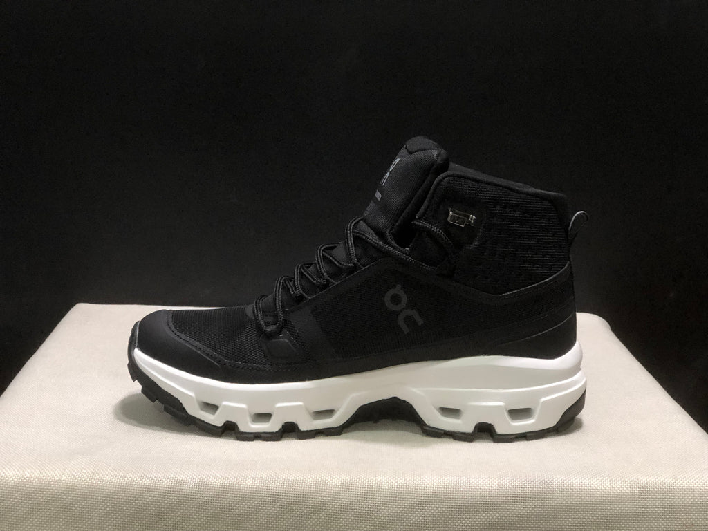 On Running Cloudrock Mid WP High-Top Hiking Shoes Black/White